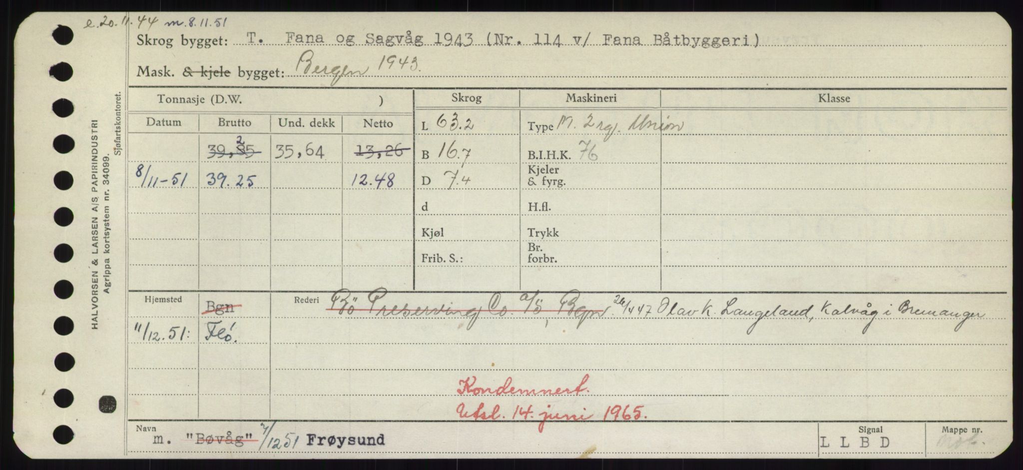 Sjøfartsdirektoratet med forløpere, Skipsmålingen, AV/RA-S-1627/H/Hd/L0011: Fartøy, Fla-Får, s. 581