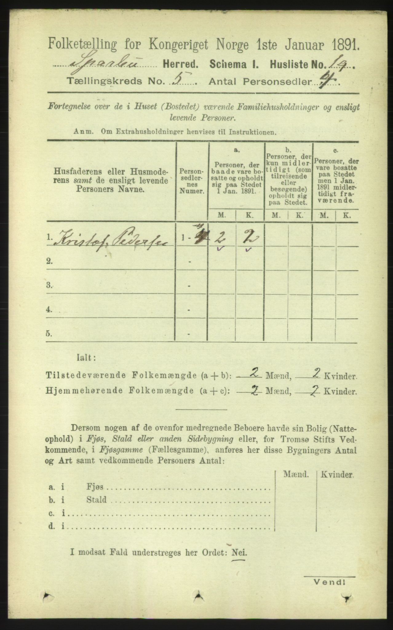 RA, Folketelling 1891 for 1731 Sparbu herred, 1891, s. 1599