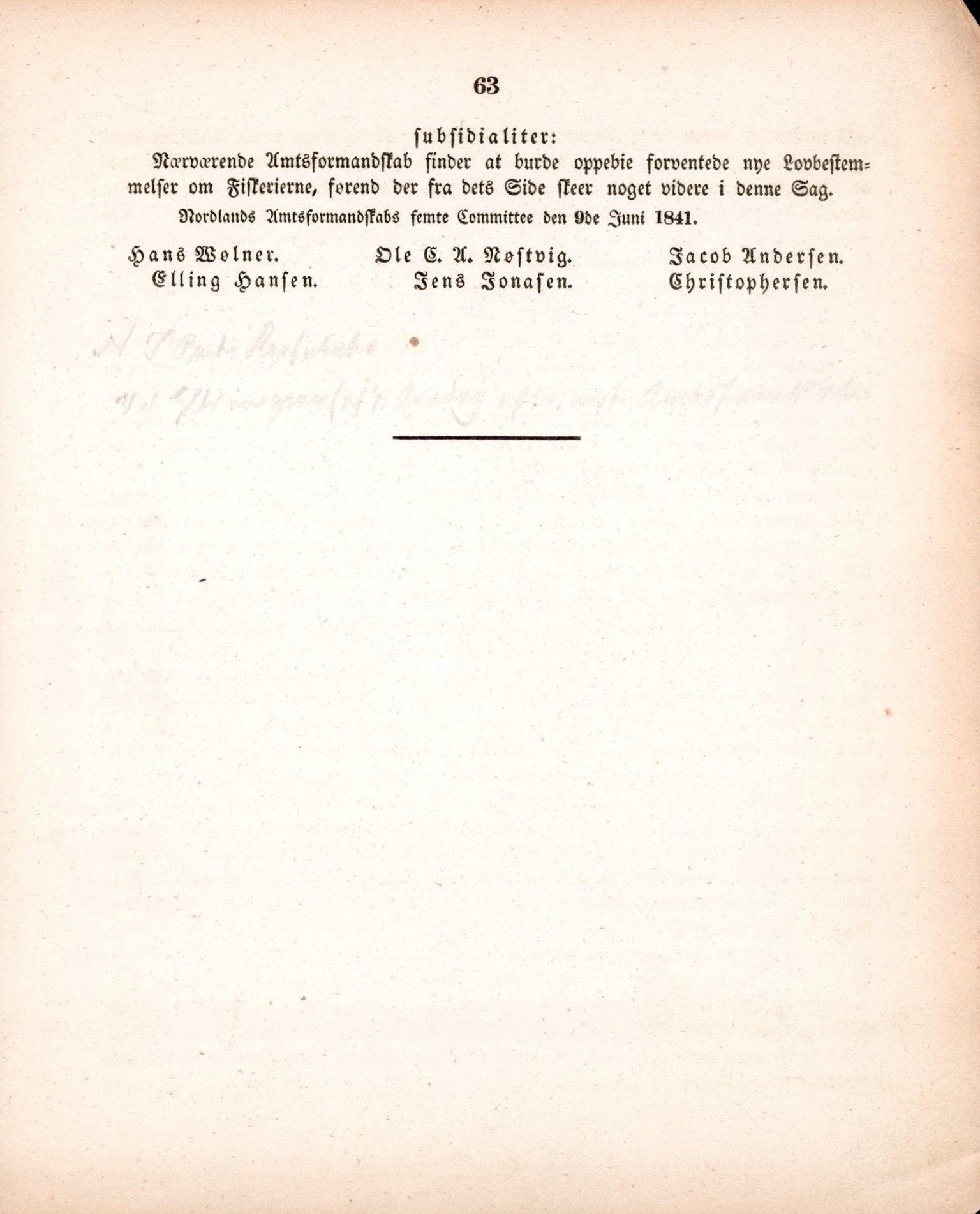 Nordland Fylkeskommune. Fylkestinget, AIN/NFK-17/176/A/Ac/L0002: Fylkestingsforhandlinger 1839-1848, 1839-1848