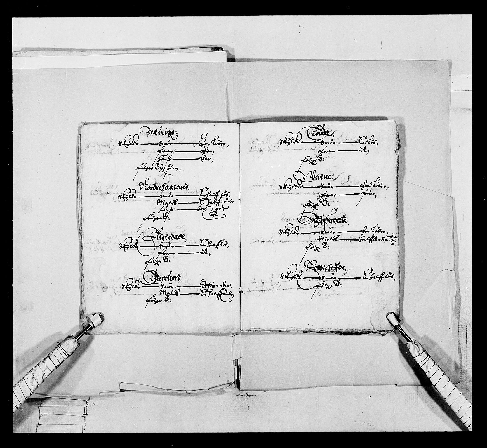 Stattholderembetet 1572-1771, AV/RA-EA-2870/Ek/L0017/0001: Jordebøker 1633-1658: / Adelsjordebøker, 1633-1639, s. 165