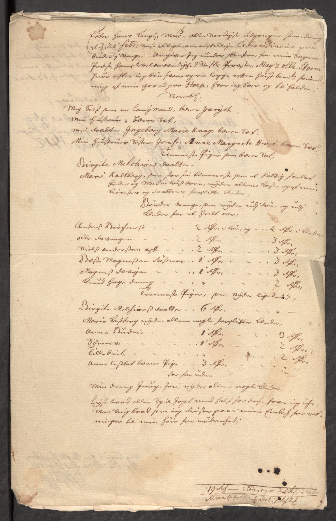 Rentekammeret inntil 1814, Reviderte regnskaper, Fogderegnskap, AV/RA-EA-4092/R51/L3193: Fogderegnskap Nordhordland og Voss, 1711, s. 413