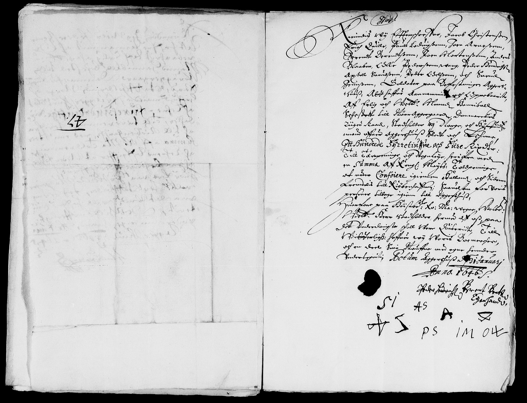 Rentekammeret inntil 1814, Reviderte regnskaper, Lensregnskaper, AV/RA-EA-5023/R/Rb/Rba/L0187: Akershus len, 1644-1647