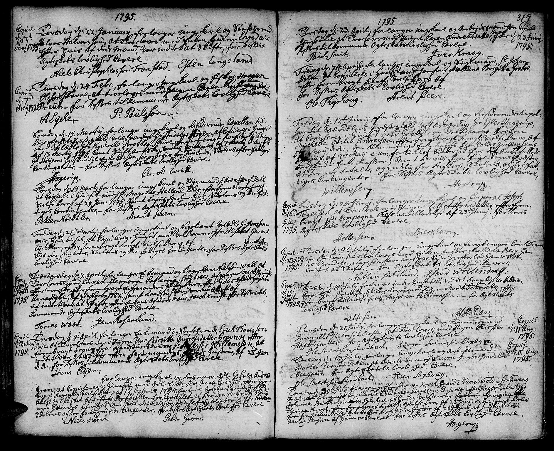Ministerialprotokoller, klokkerbøker og fødselsregistre - Sør-Trøndelag, AV/SAT-A-1456/601/L0038: Ministerialbok nr. 601A06, 1766-1877, s. 349