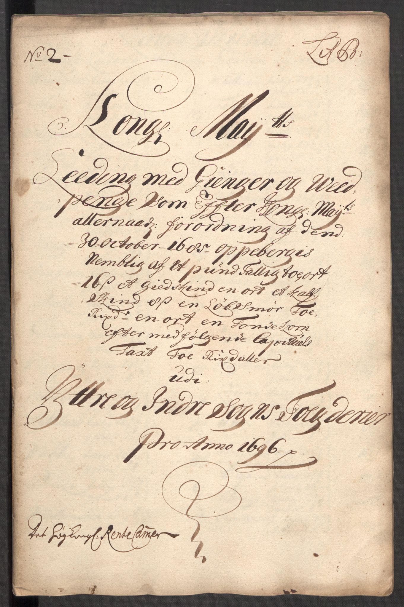 Rentekammeret inntil 1814, Reviderte regnskaper, Fogderegnskap, RA/EA-4092/R52/L3309: Fogderegnskap Sogn, 1696-1697, s. 97