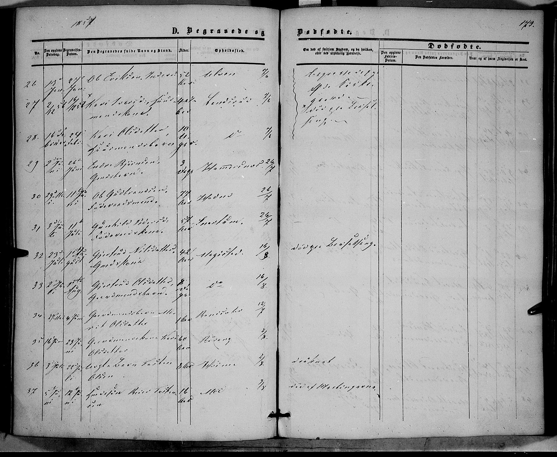 Vestre Slidre prestekontor, SAH/PREST-136/H/Ha/Haa/L0002: Ministerialbok nr. 2, 1856-1864, s. 173