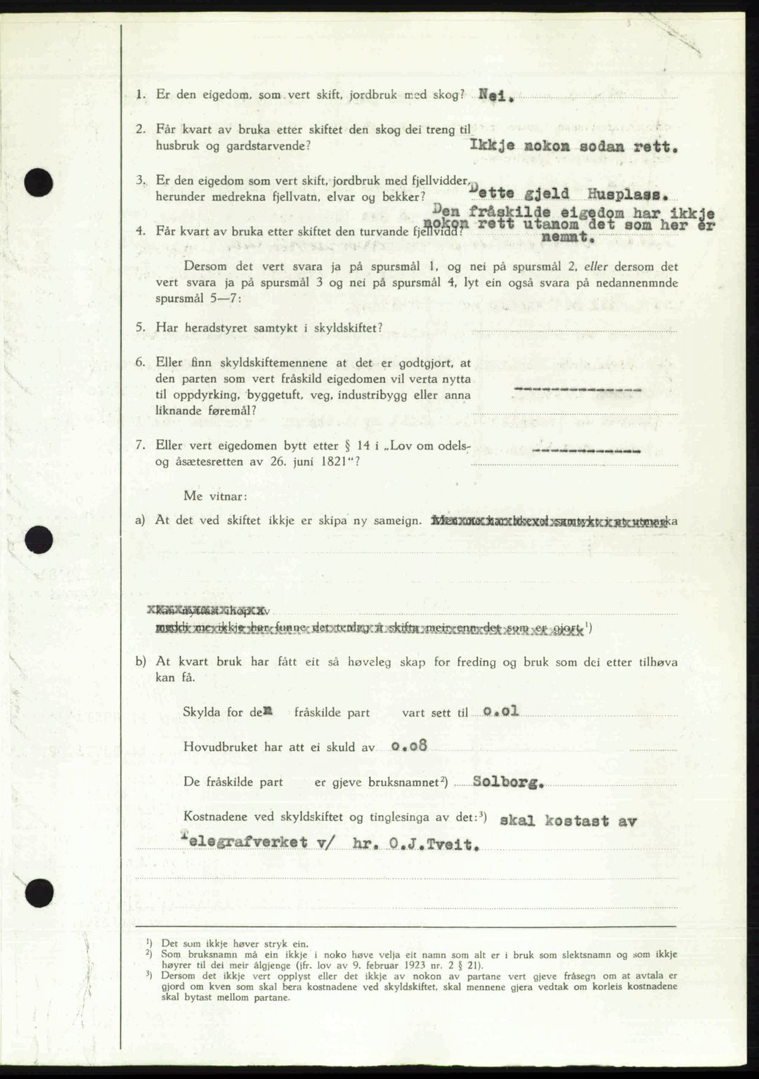 Ytre Sogn tingrett, SAB/A-2601/1/G/Gbb/L0007: Pantebok nr. A4 - A5 (B3), 1949-1949, Dagboknr: 646/1949