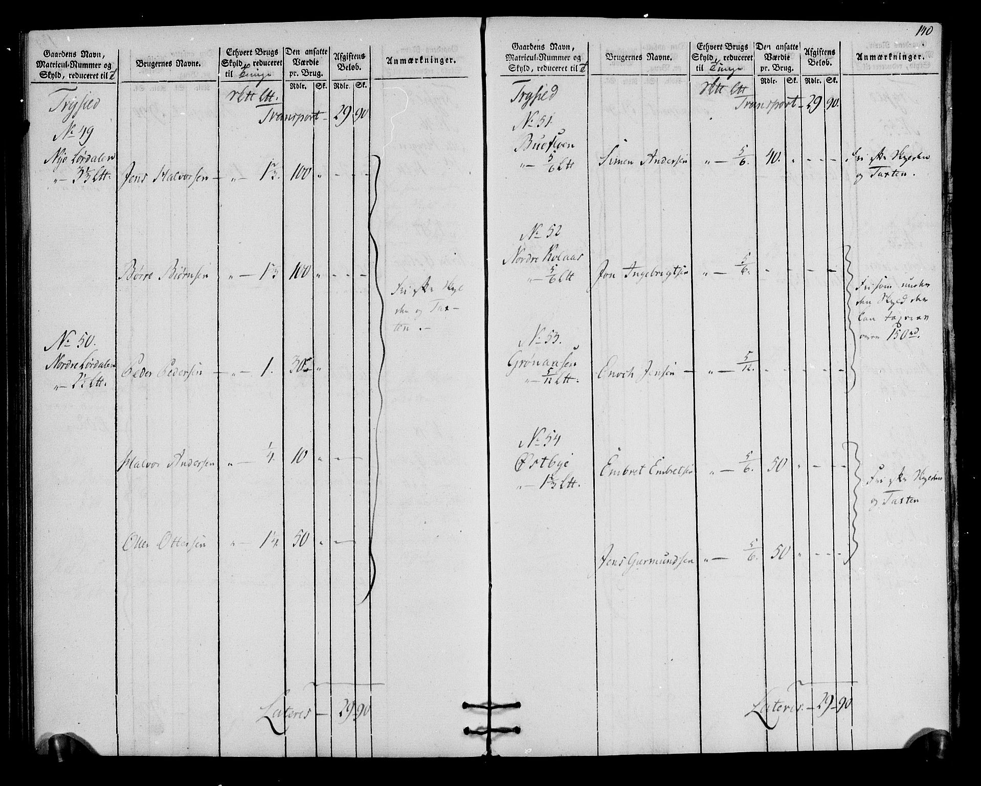 Rentekammeret inntil 1814, Realistisk ordnet avdeling, AV/RA-EA-4070/N/Ne/Nea/L0030: Østerdal fogderi. Oppebørselsregister, 1803-1804, s. 143