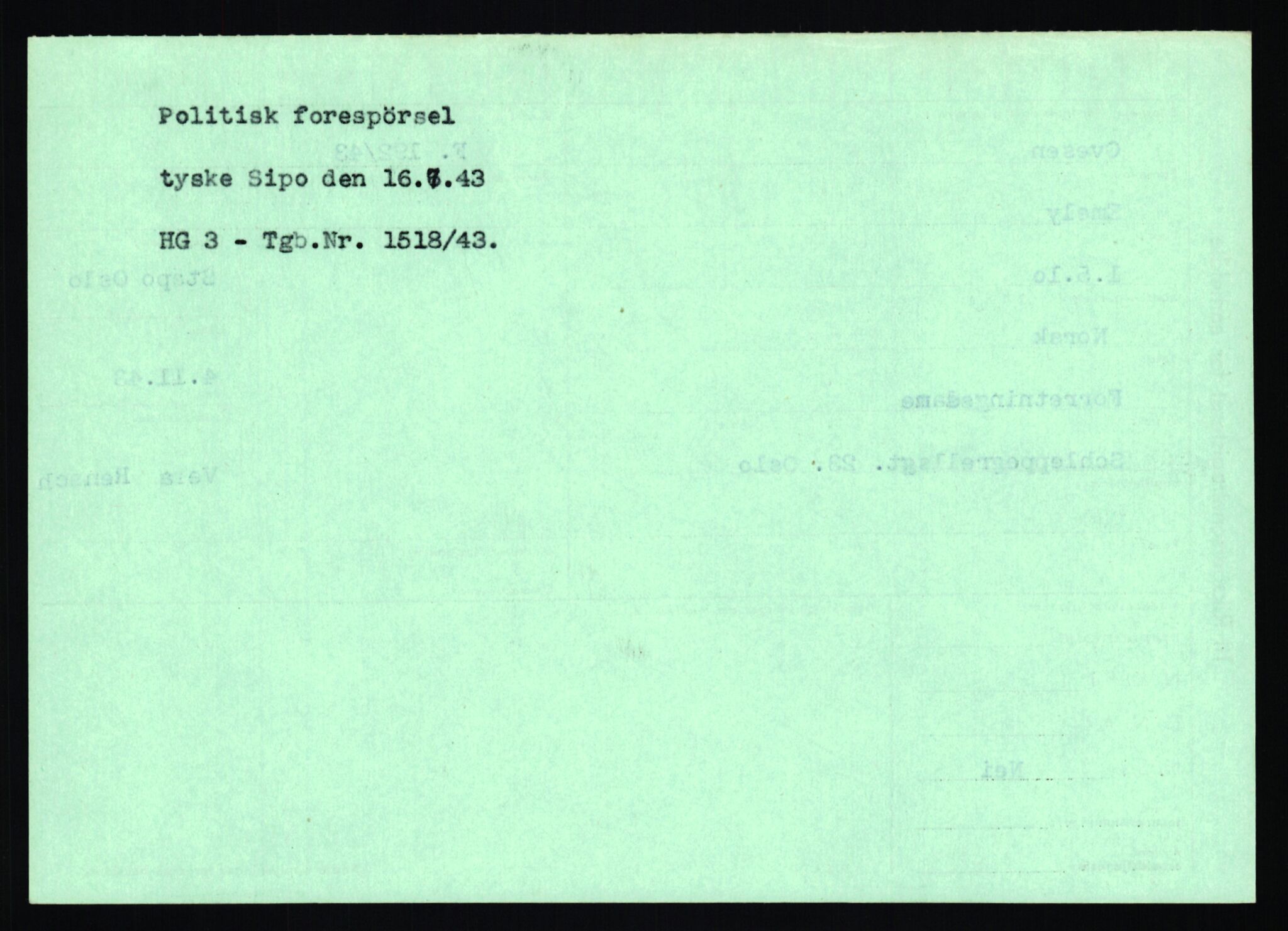 Statspolitiet - Hovedkontoret / Osloavdelingen, AV/RA-S-1329/C/Ca/L0012: Oanæs - Quistgaard	, 1943-1945, s. 2839