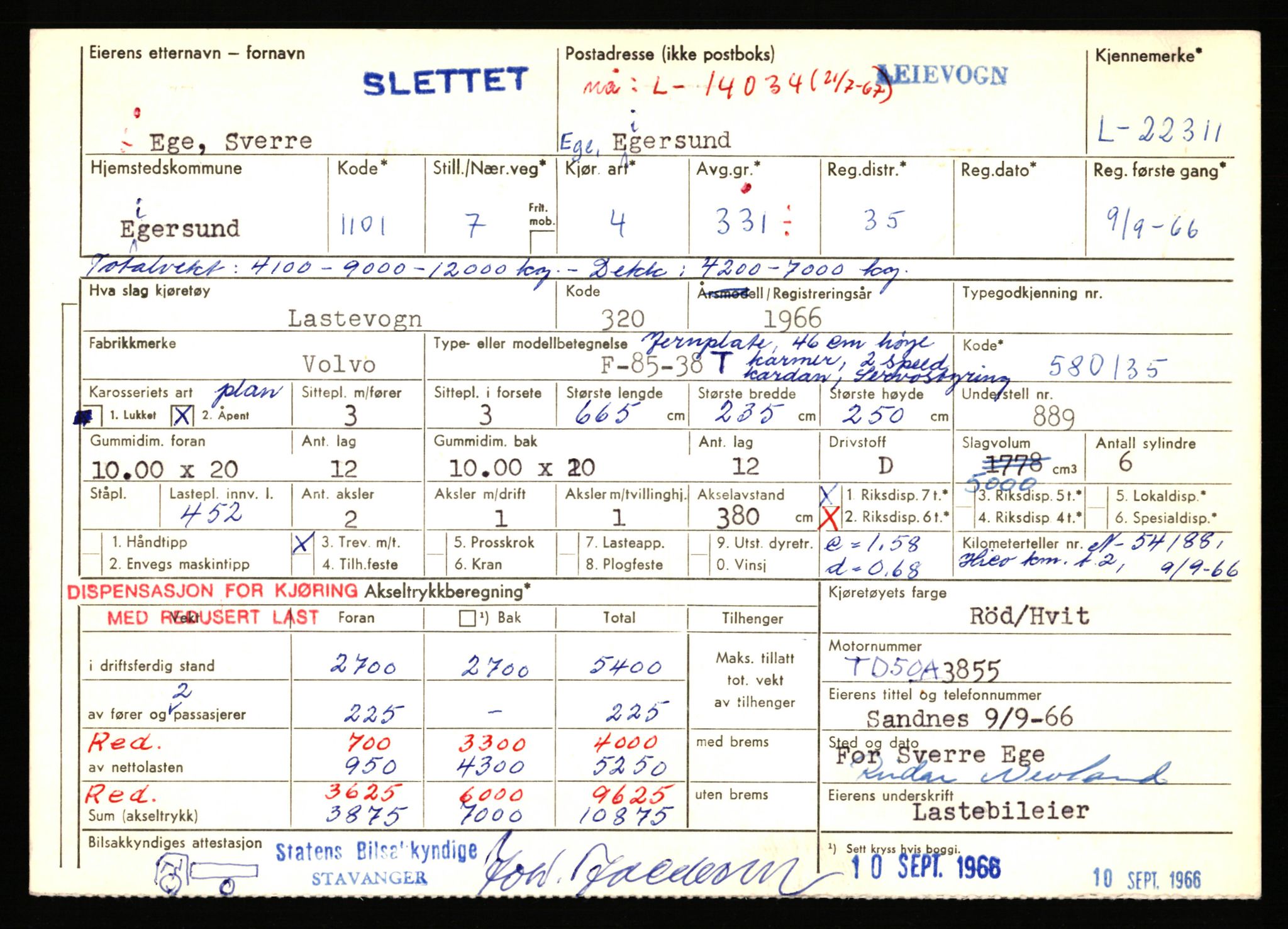 Stavanger trafikkstasjon, AV/SAST-A-101942/0/F/L0039: L-22300 - L-22799, 1930-1971, s. 37