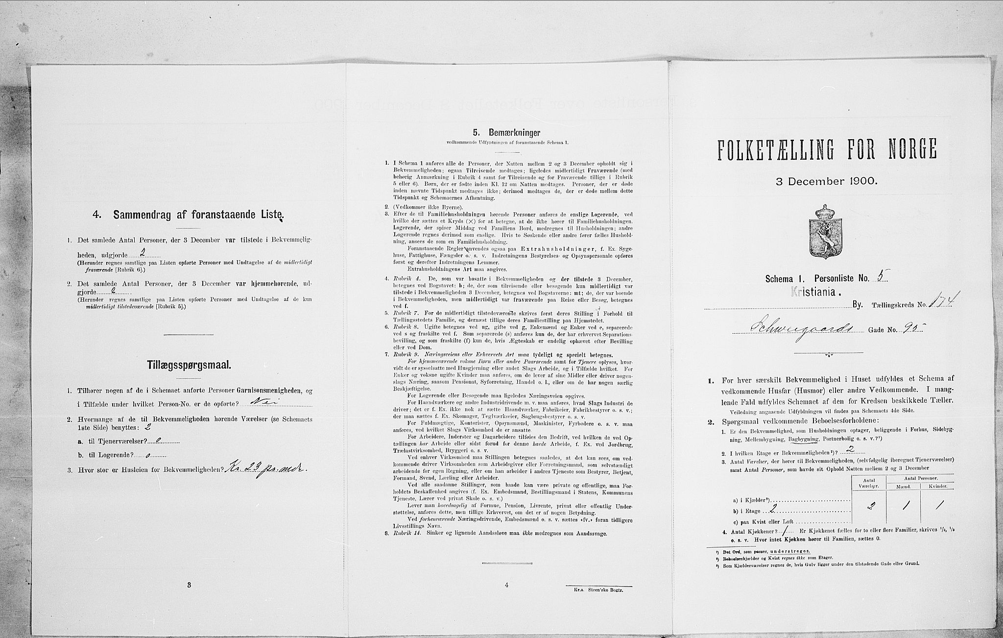 SAO, Folketelling 1900 for 0301 Kristiania kjøpstad, 1900, s. 82355