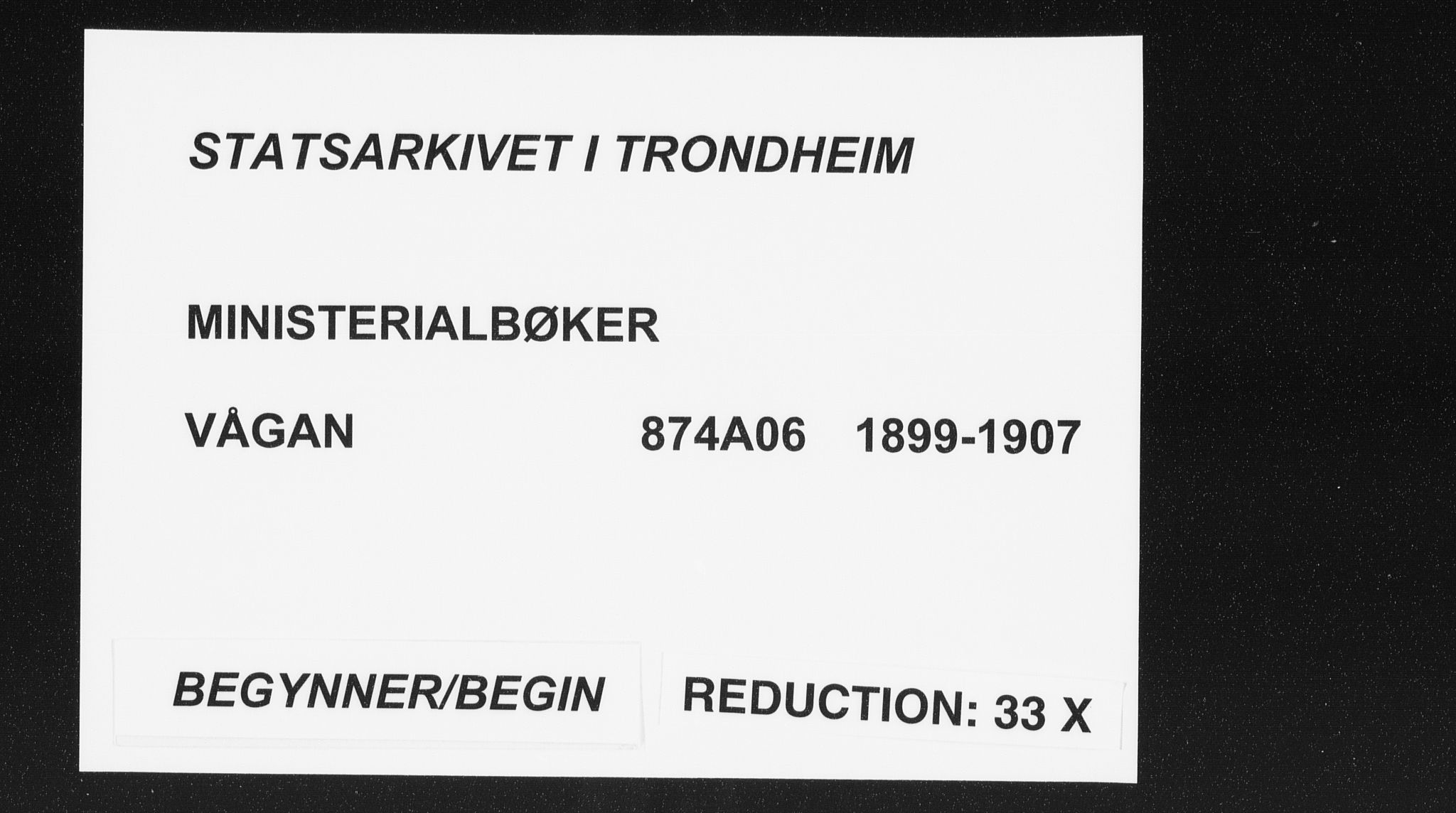 Ministerialprotokoller, klokkerbøker og fødselsregistre - Nordland, SAT/A-1459/874/L1062: Ministerialbok nr. 874A06, 1899-1907