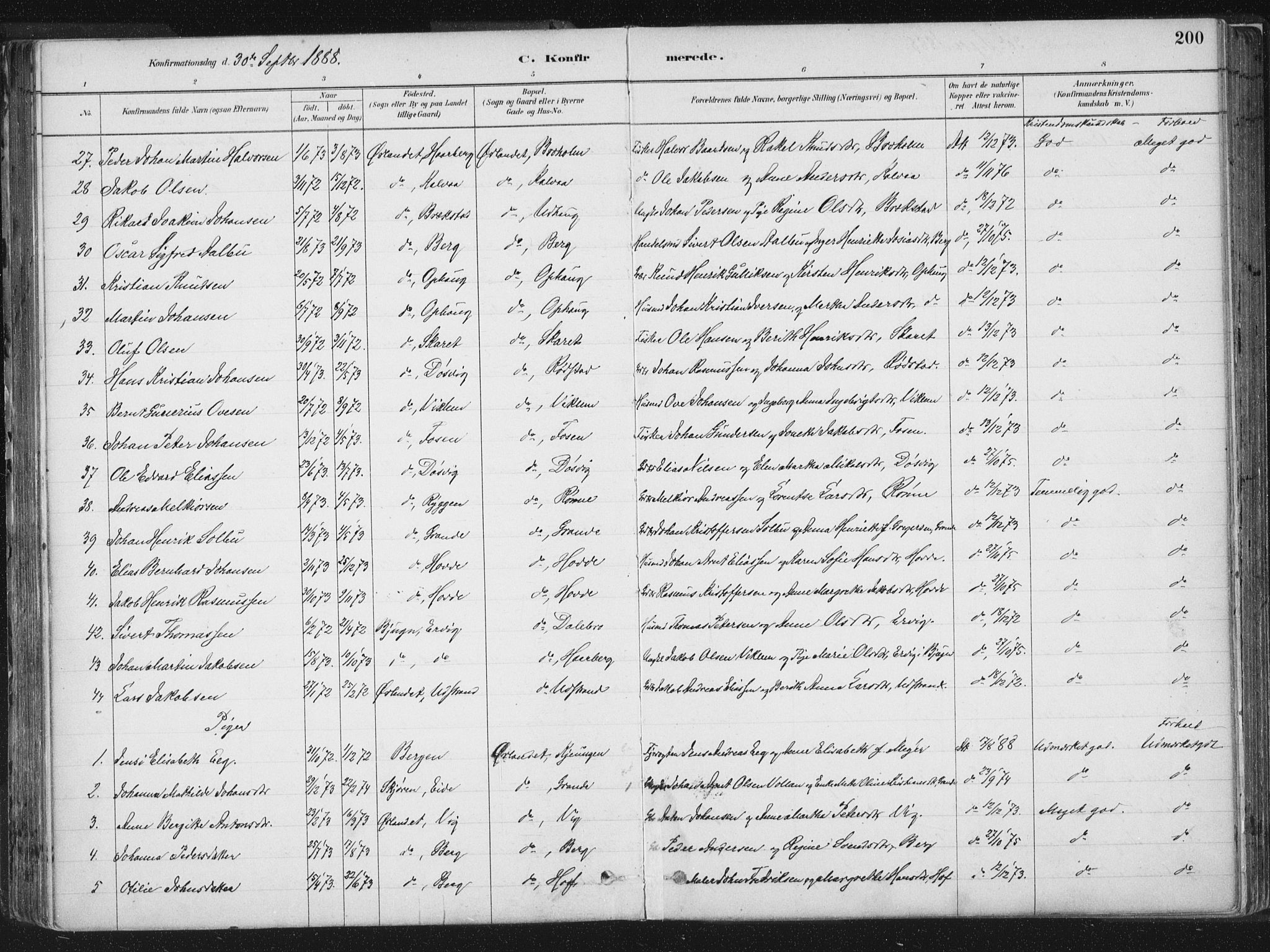 Ministerialprotokoller, klokkerbøker og fødselsregistre - Sør-Trøndelag, SAT/A-1456/659/L0739: Ministerialbok nr. 659A09, 1879-1893, s. 200