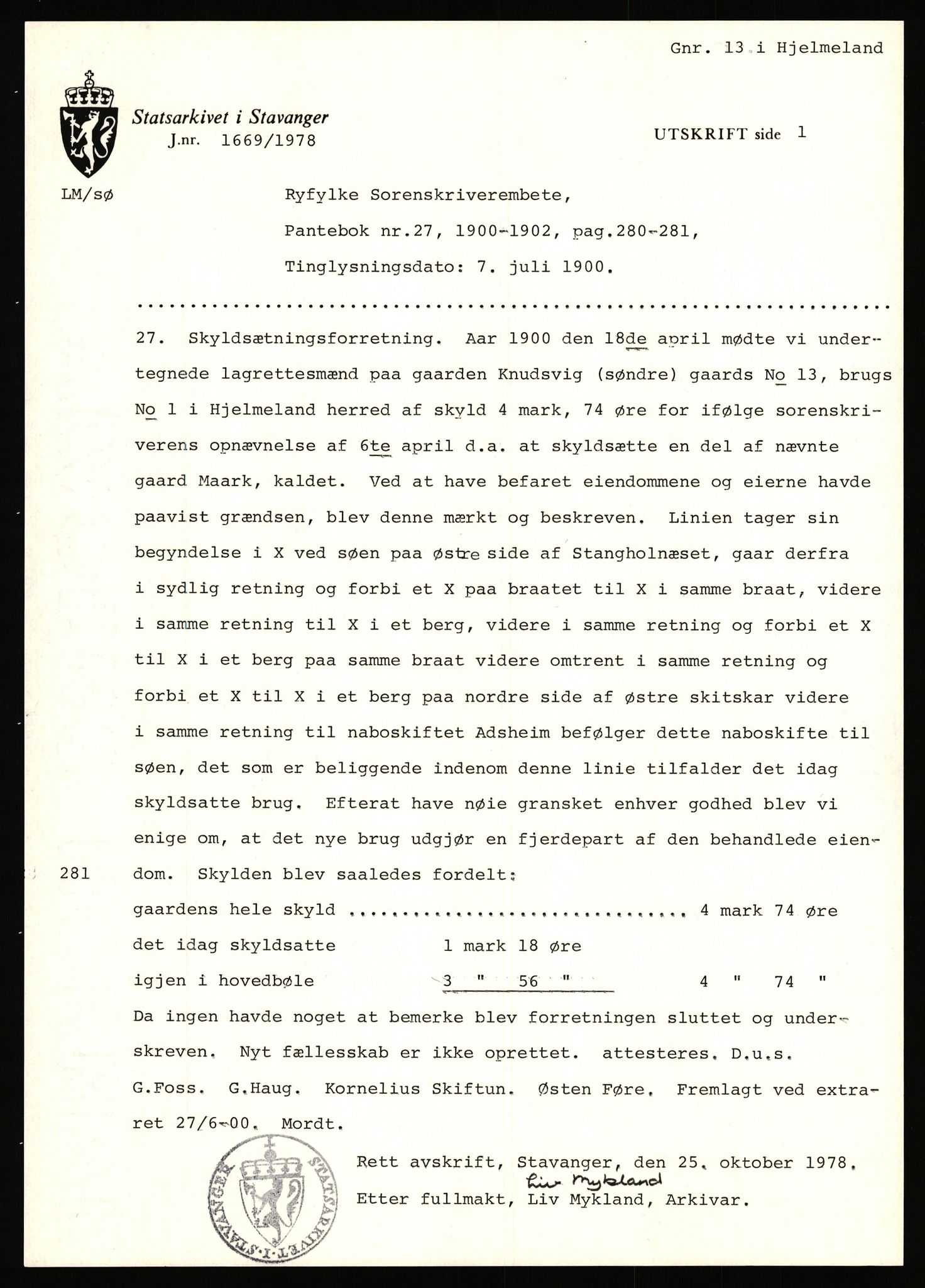 Statsarkivet i Stavanger, AV/SAST-A-101971/03/Y/Yj/L0048: Avskrifter sortert etter gårdsnavn: Kluge - Kristianslyst, 1750-1930, s. 101