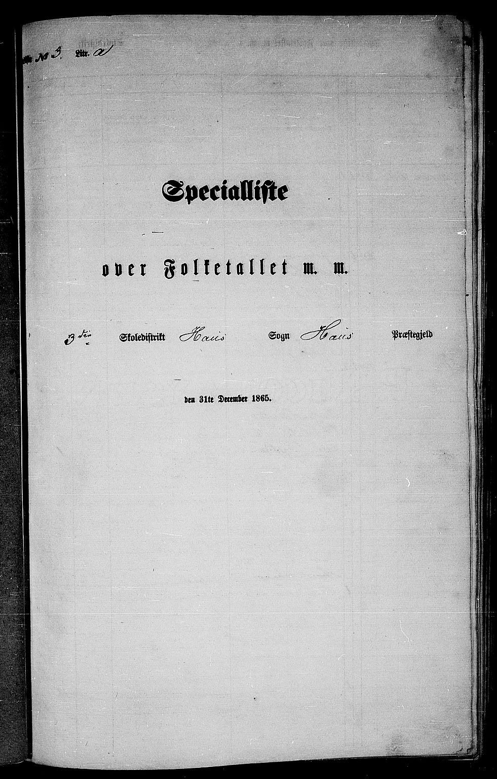 RA, Folketelling 1865 for 1250P Haus prestegjeld, 1865, s. 57