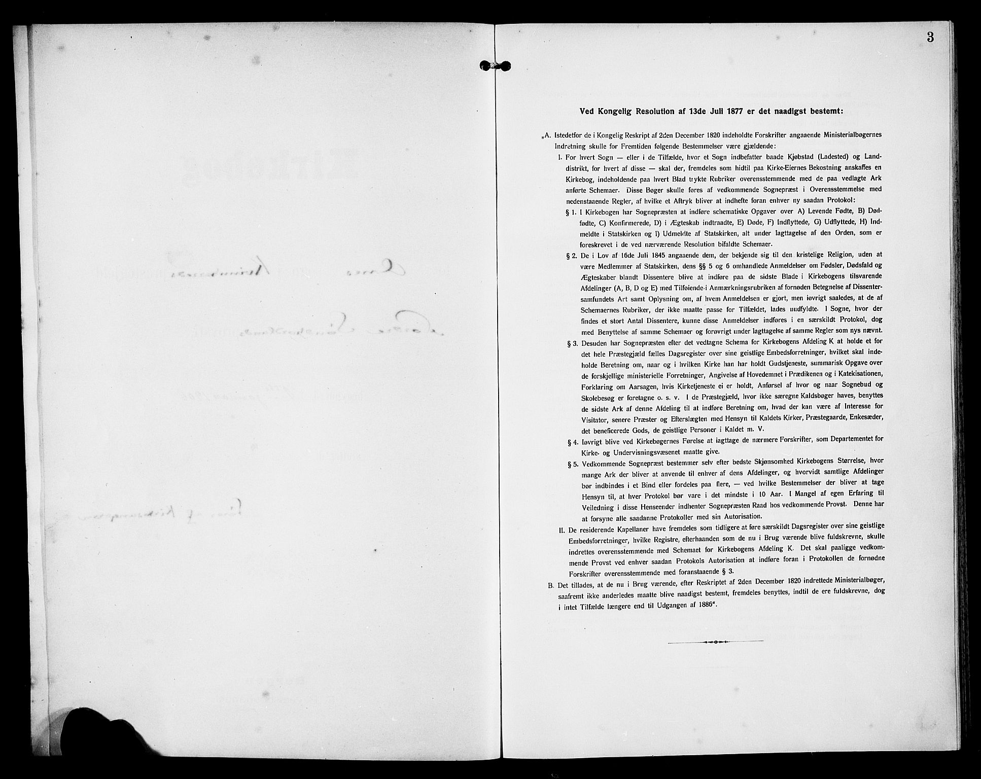 Kvinnherad sokneprestembete, SAB/A-76401/H/Hab: Klokkerbok nr. D 2, 1906-1926, s. 3
