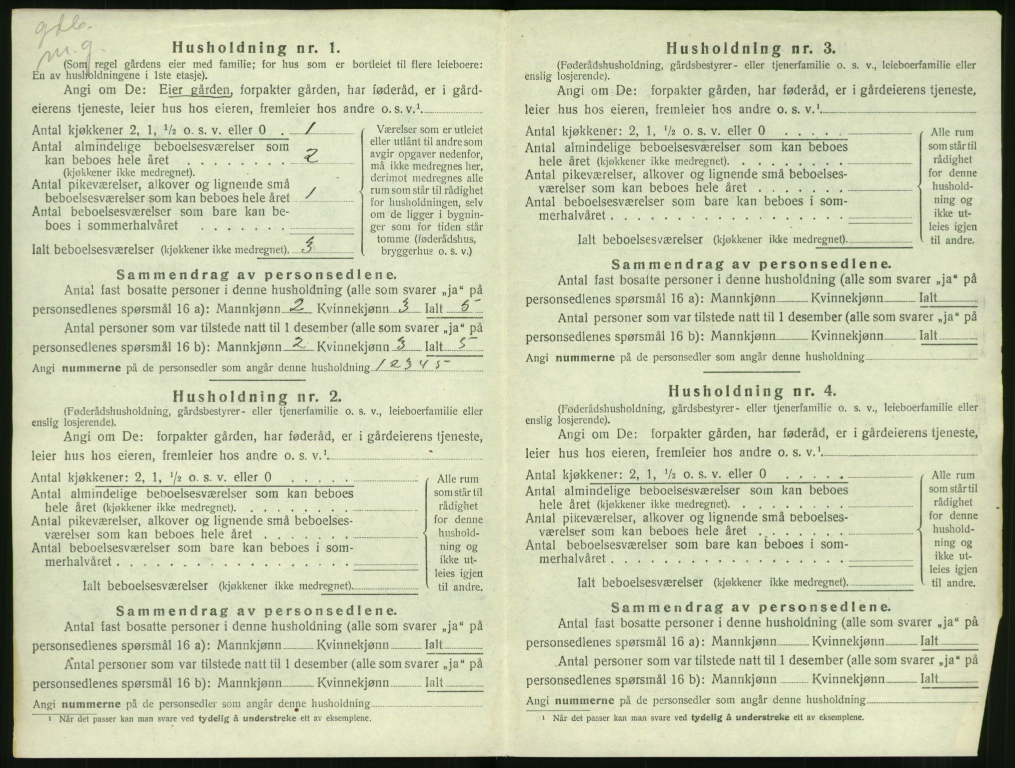 SAT, Folketelling 1920 for 1519 Volda herred, 1920, s. 1857