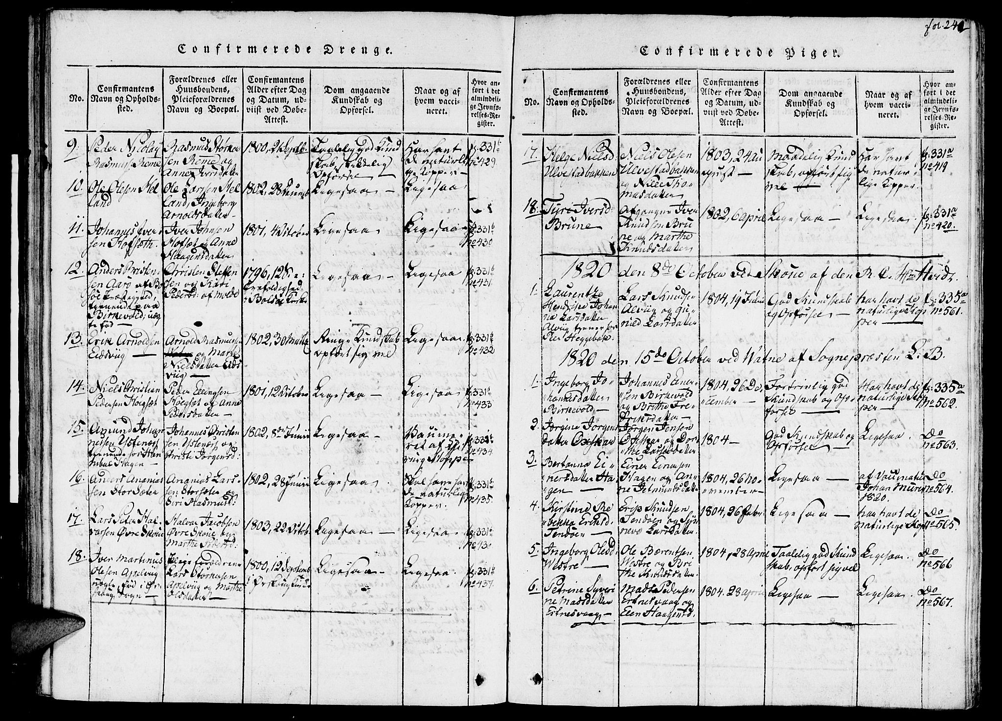 Ministerialprotokoller, klokkerbøker og fødselsregistre - Møre og Romsdal, AV/SAT-A-1454/524/L0351: Ministerialbok nr. 524A03, 1816-1838, s. 241