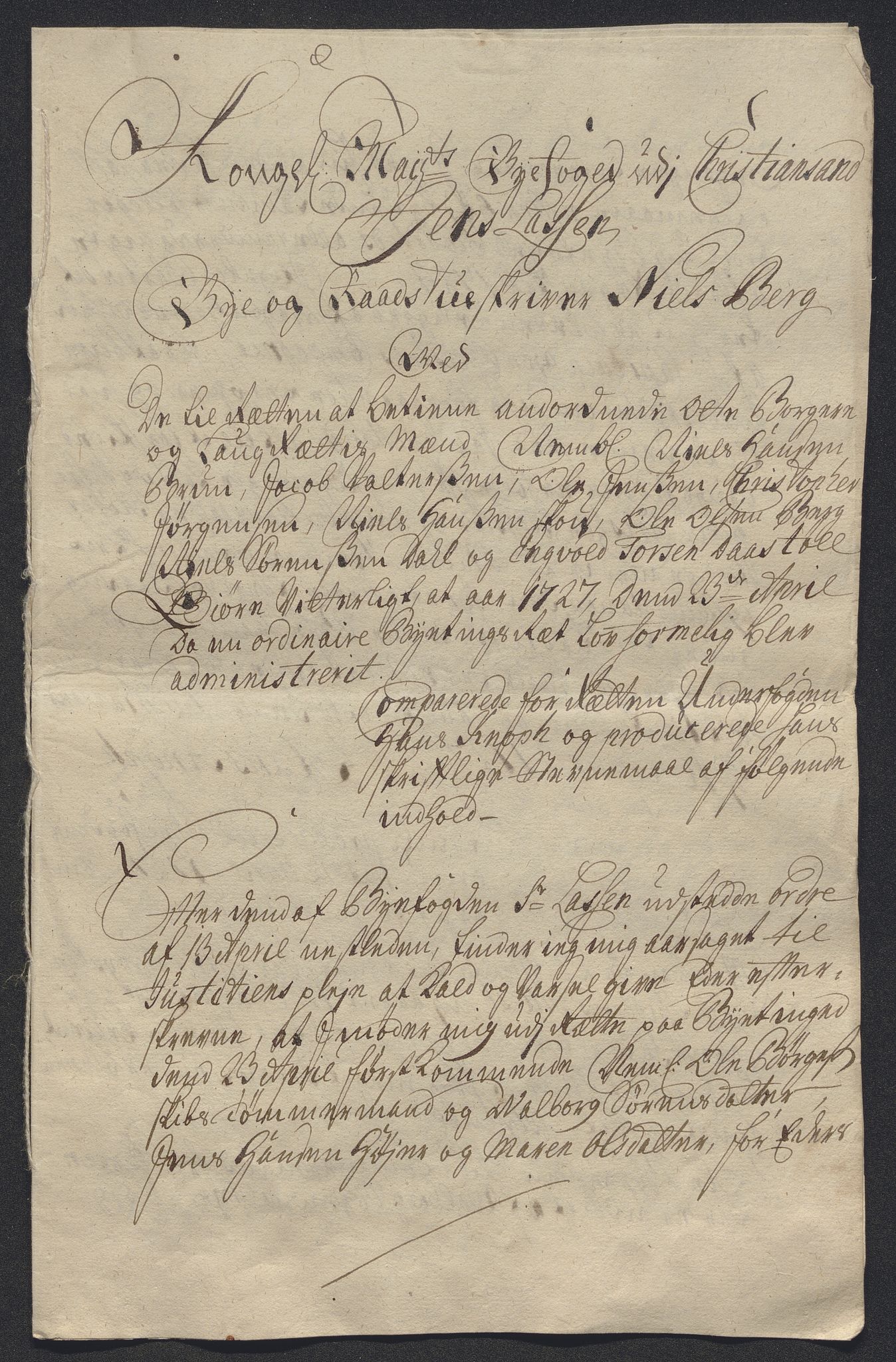 Rentekammeret inntil 1814, Reviderte regnskaper, Byregnskaper, AV/RA-EA-4066/R/Rm/L0286: [M19] Sikt og sakefall, 1719-1727, s. 577