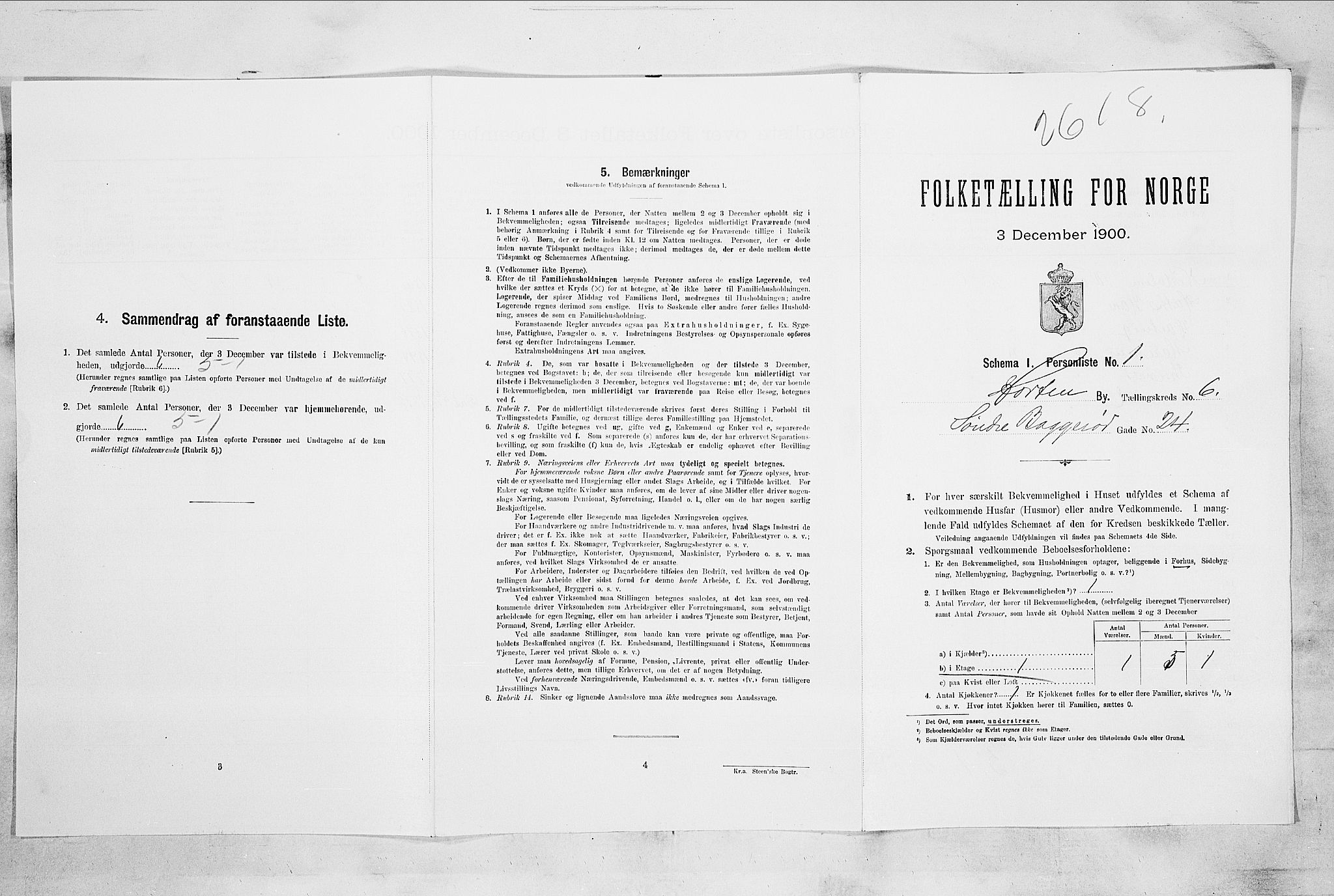 RA, Folketelling 1900 for 0703 Horten ladested, 1900, s. 4526