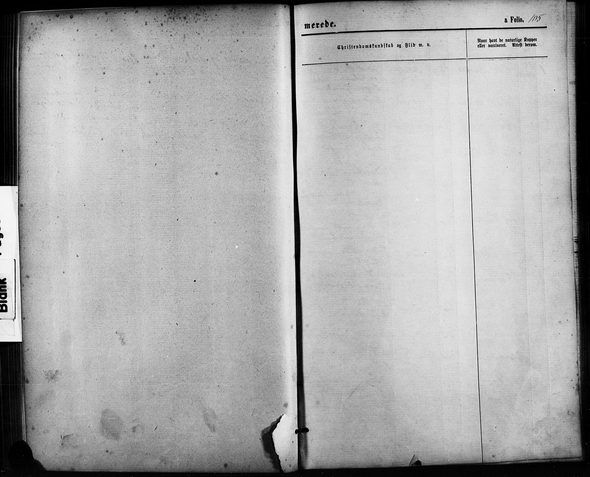 Birkenes sokneprestkontor, SAK/1111-0004/F/Fb/L0003: Klokkerbok nr. B 3, 1876-1892, s. 105