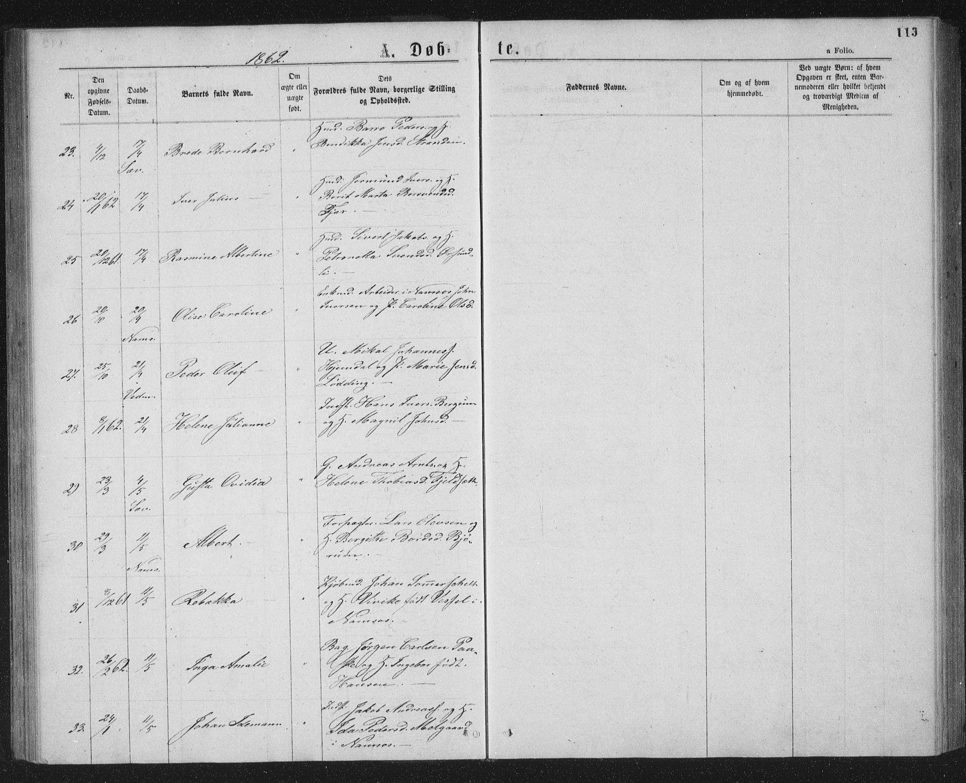 Ministerialprotokoller, klokkerbøker og fødselsregistre - Nord-Trøndelag, AV/SAT-A-1458/768/L0566: Ministerialbok nr. 768A01, 1836-1865, s. 113