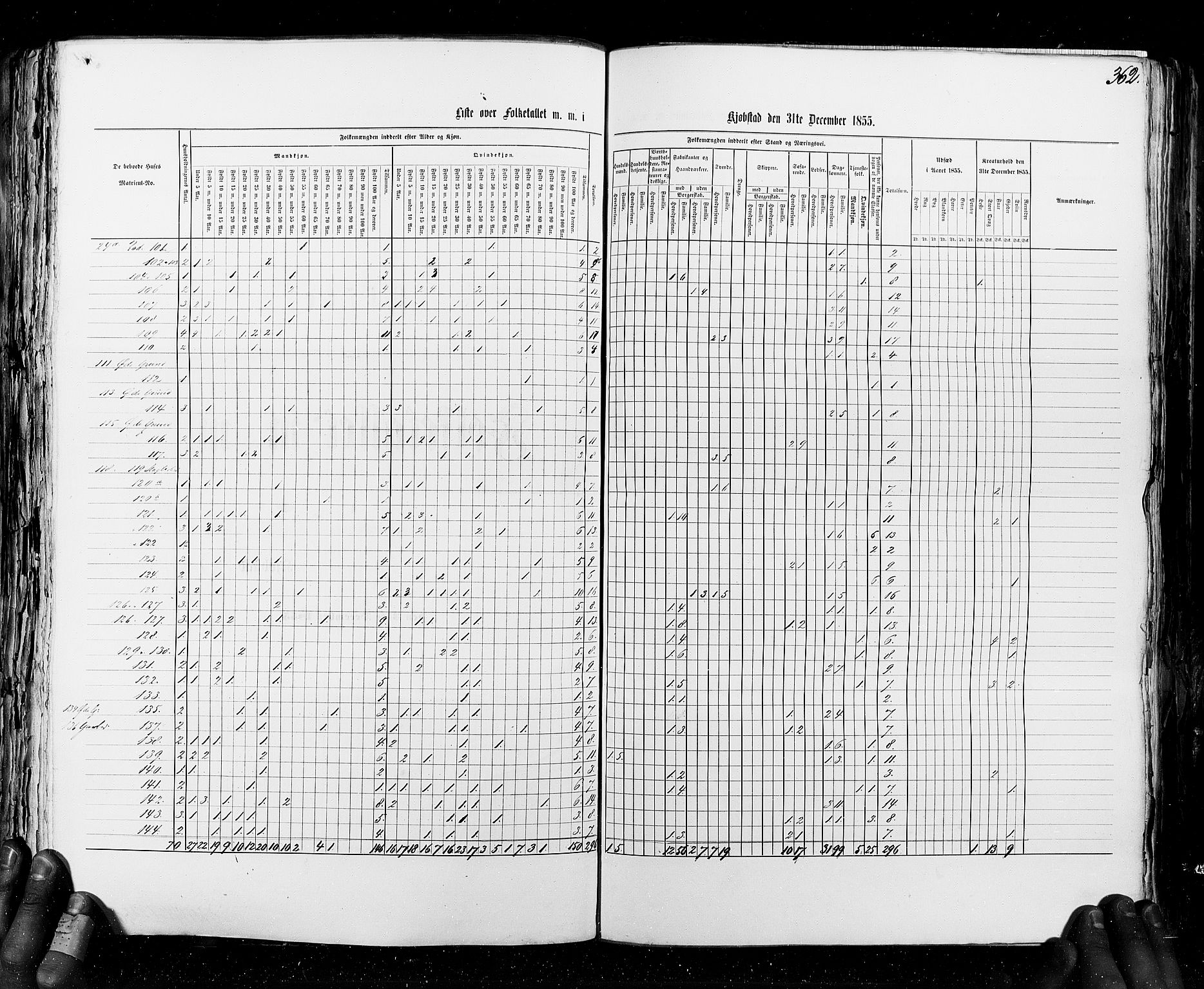 RA, Folketellingen 1855, bind 8: Kjøpsteder og ladesteder: Risør-Vadsø, 1855, s. 362