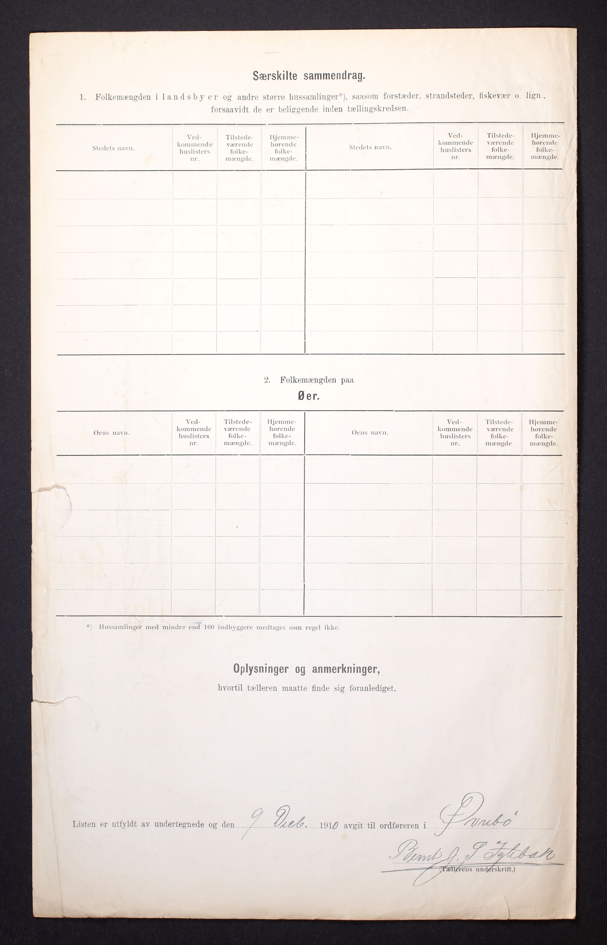 RA, Folketelling 1910 for 1016 Øvrebø herred, 1910, s. 6