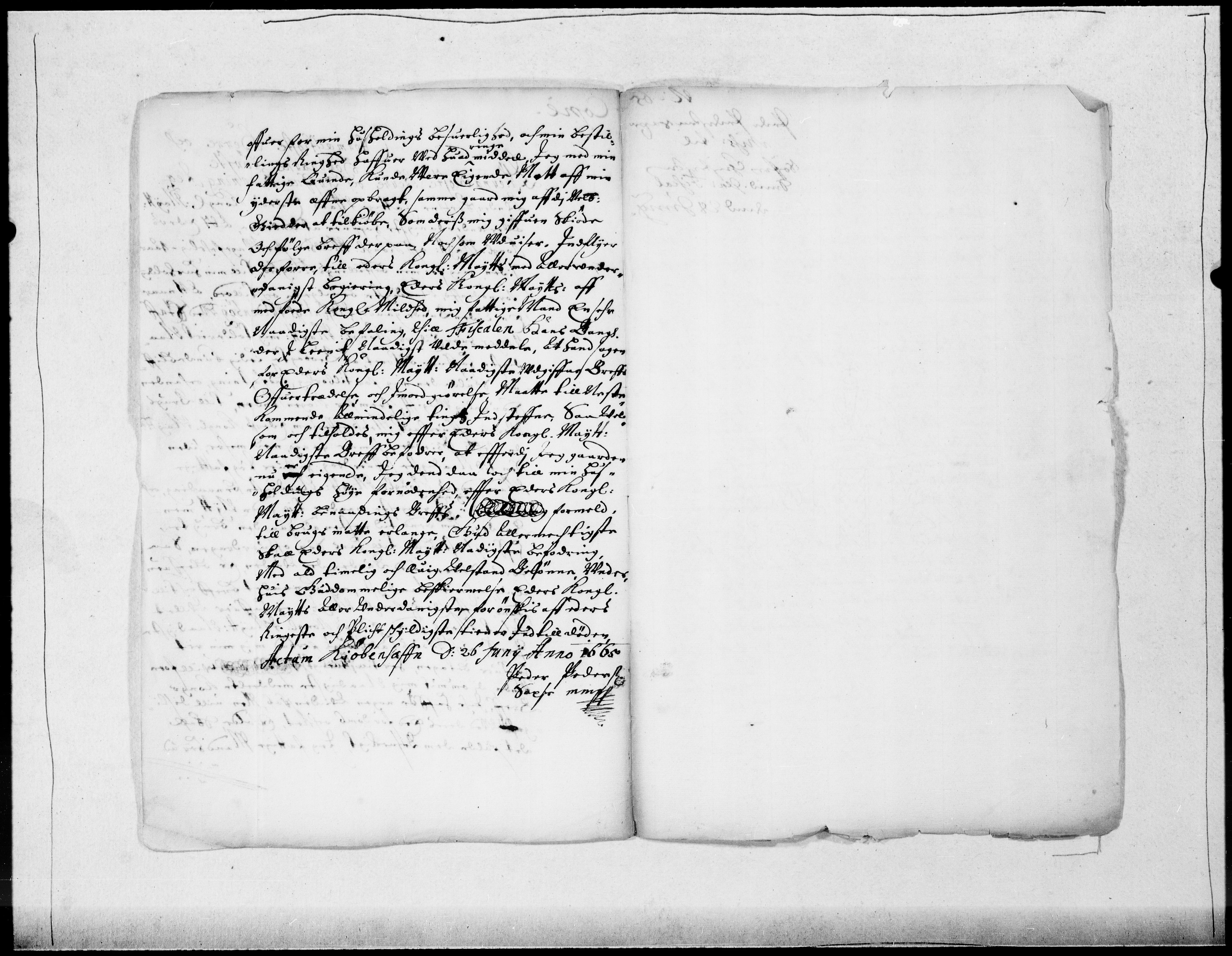 Danske Kanselli 1572-1799, AV/RA-EA-3023/F/Fc/Fcc/Fcca/L0025: Norske innlegg 1572-1799, 1665-1666, s. 54