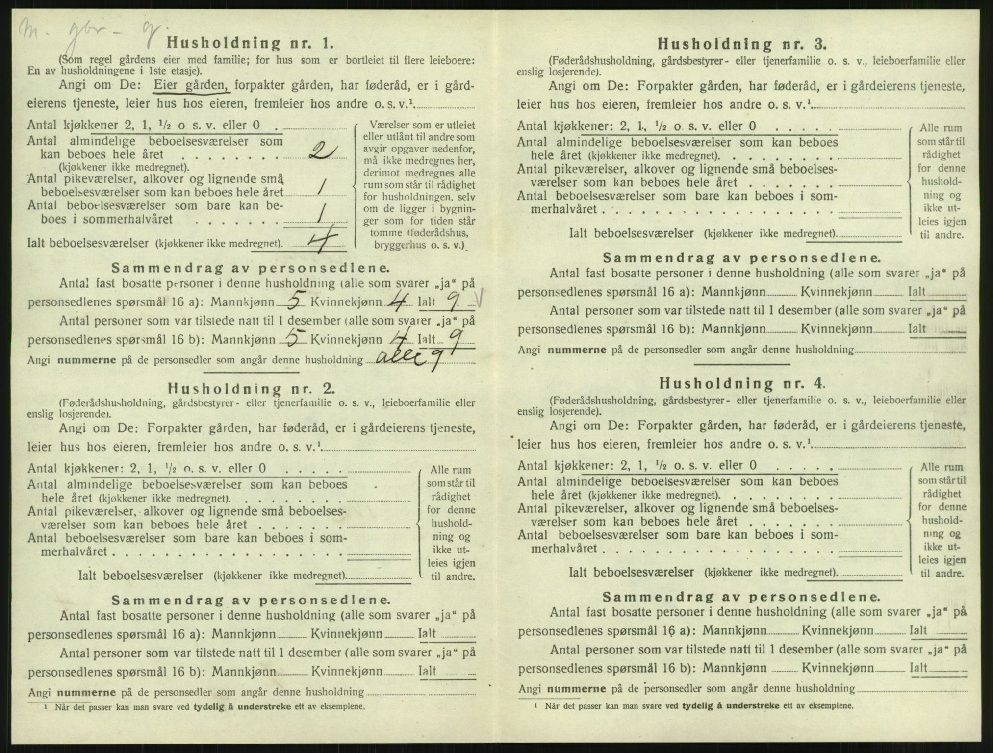 SAT, Folketelling 1920 for 1833 Mo herred, 1920, s. 853