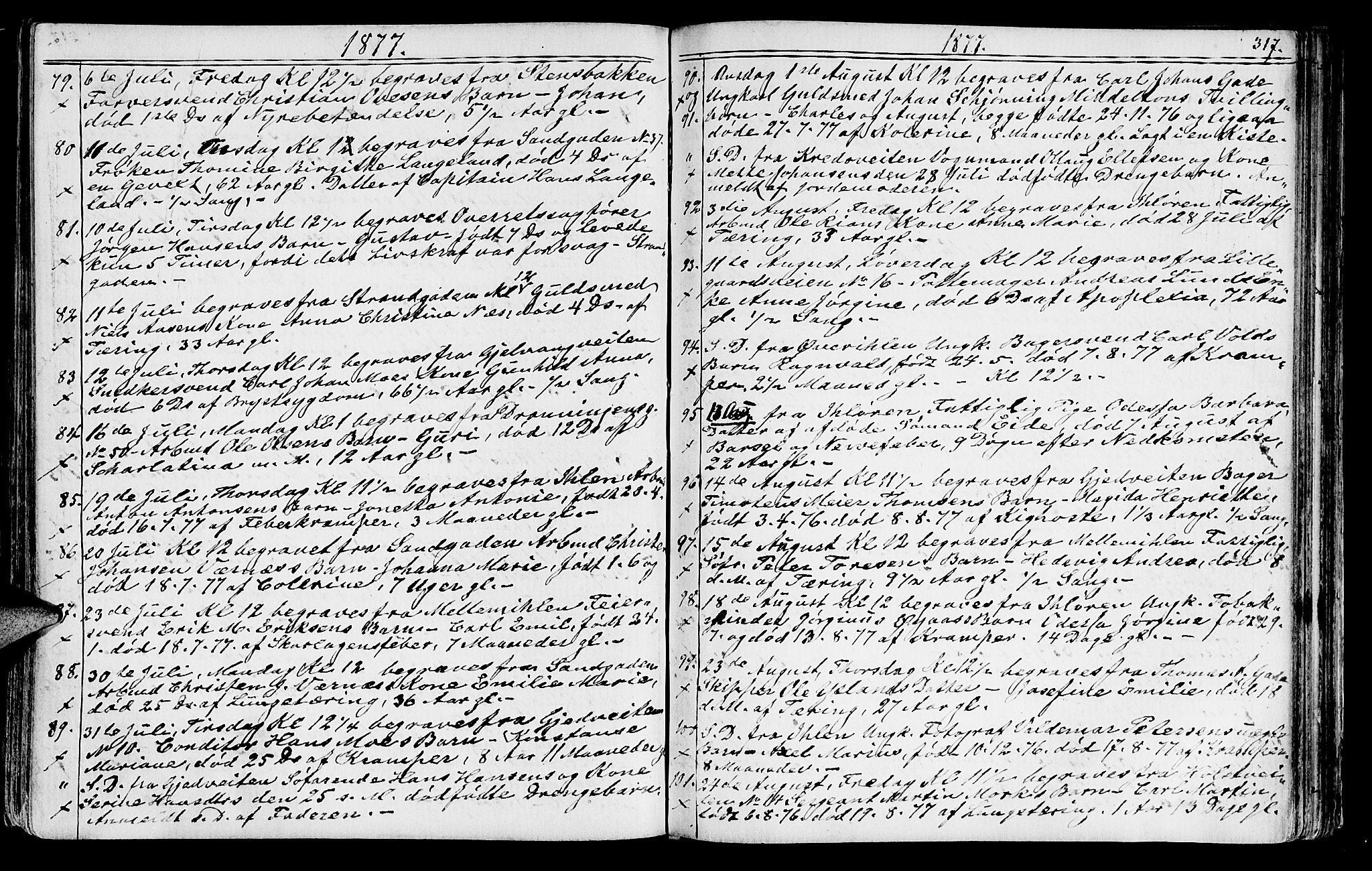 Ministerialprotokoller, klokkerbøker og fødselsregistre - Sør-Trøndelag, AV/SAT-A-1456/602/L0142: Klokkerbok nr. 602C10, 1872-1894, s. 317