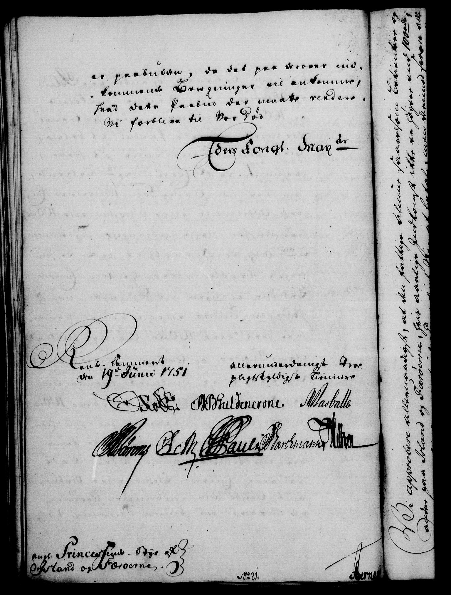 Rentekammeret, Kammerkanselliet, RA/EA-3111/G/Gf/Gfa/L0033: Norsk relasjons- og resolusjonsprotokoll (merket RK 52.33), 1751, s. 316