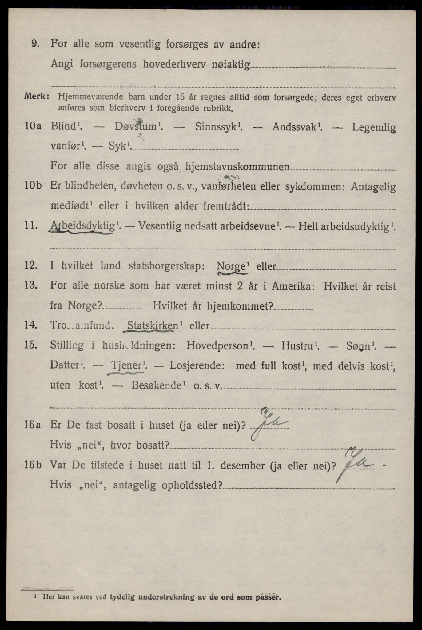 SAKO, Folketelling 1920 for 0827 Hjartdal herred, 1920, s. 3207