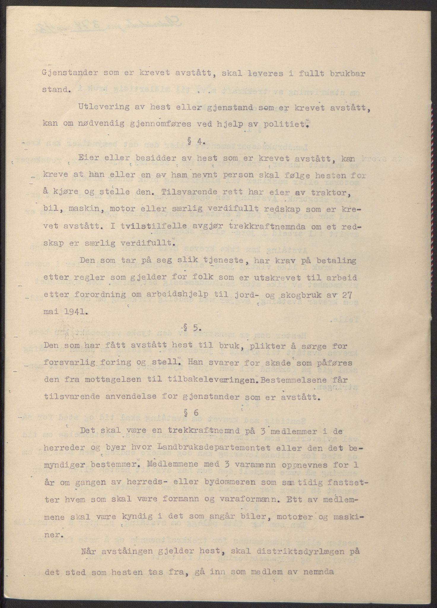 NS-administrasjonen 1940-1945 (Statsrådsekretariatet, de kommisariske statsråder mm), RA/S-4279/D/Db/L0097: Lover I, 1942, s. 267