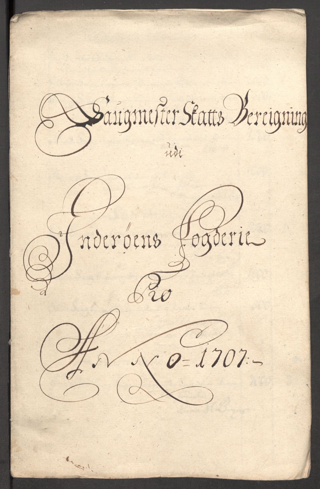 Rentekammeret inntil 1814, Reviderte regnskaper, Fogderegnskap, AV/RA-EA-4092/R63/L4315: Fogderegnskap Inderøy, 1706-1707, s. 398