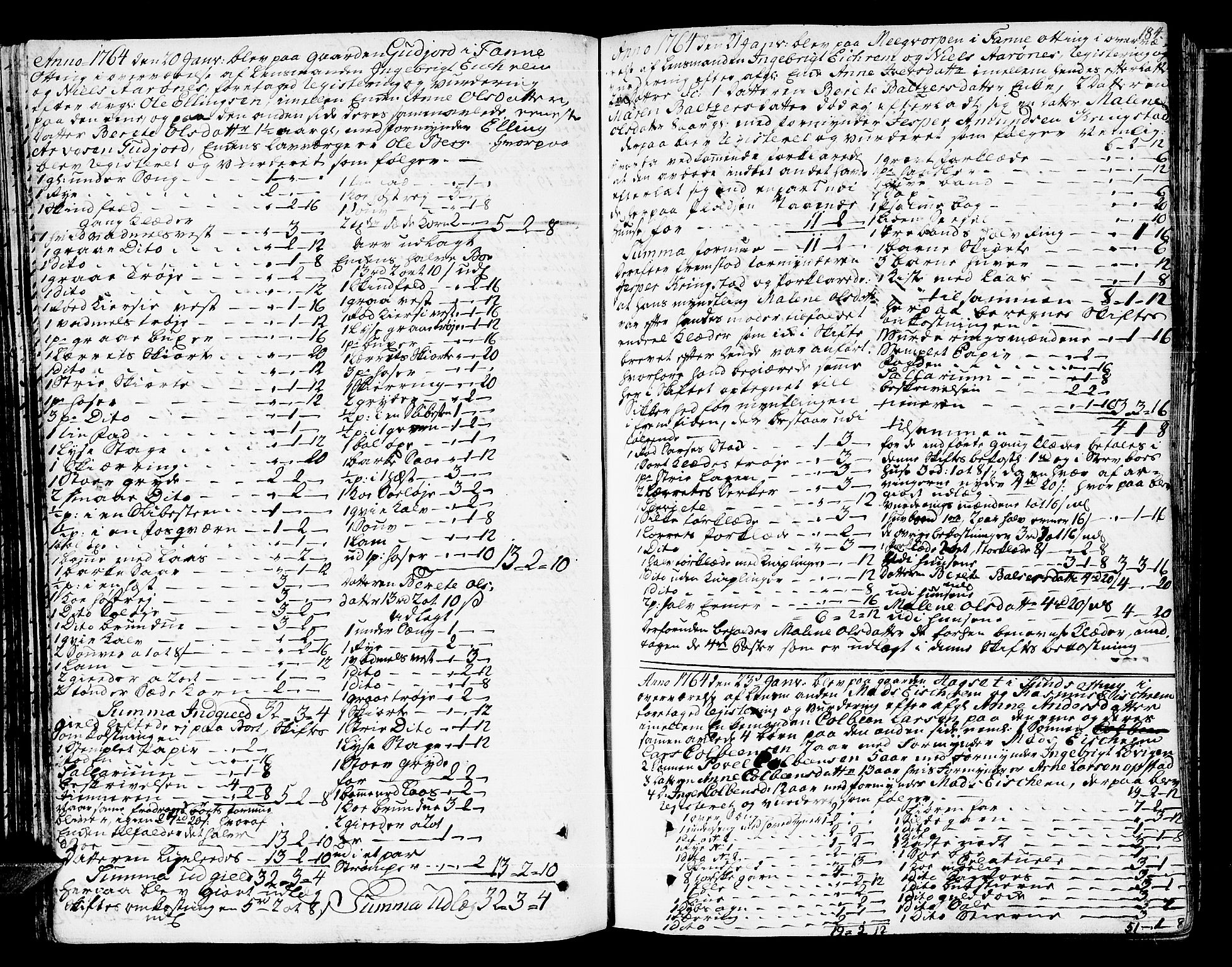 Romsdal sorenskriveri, AV/SAT-A-4149/1/3/3A/L0009: Skifteprotokoll, 1761-1773, s. 183b-184a
