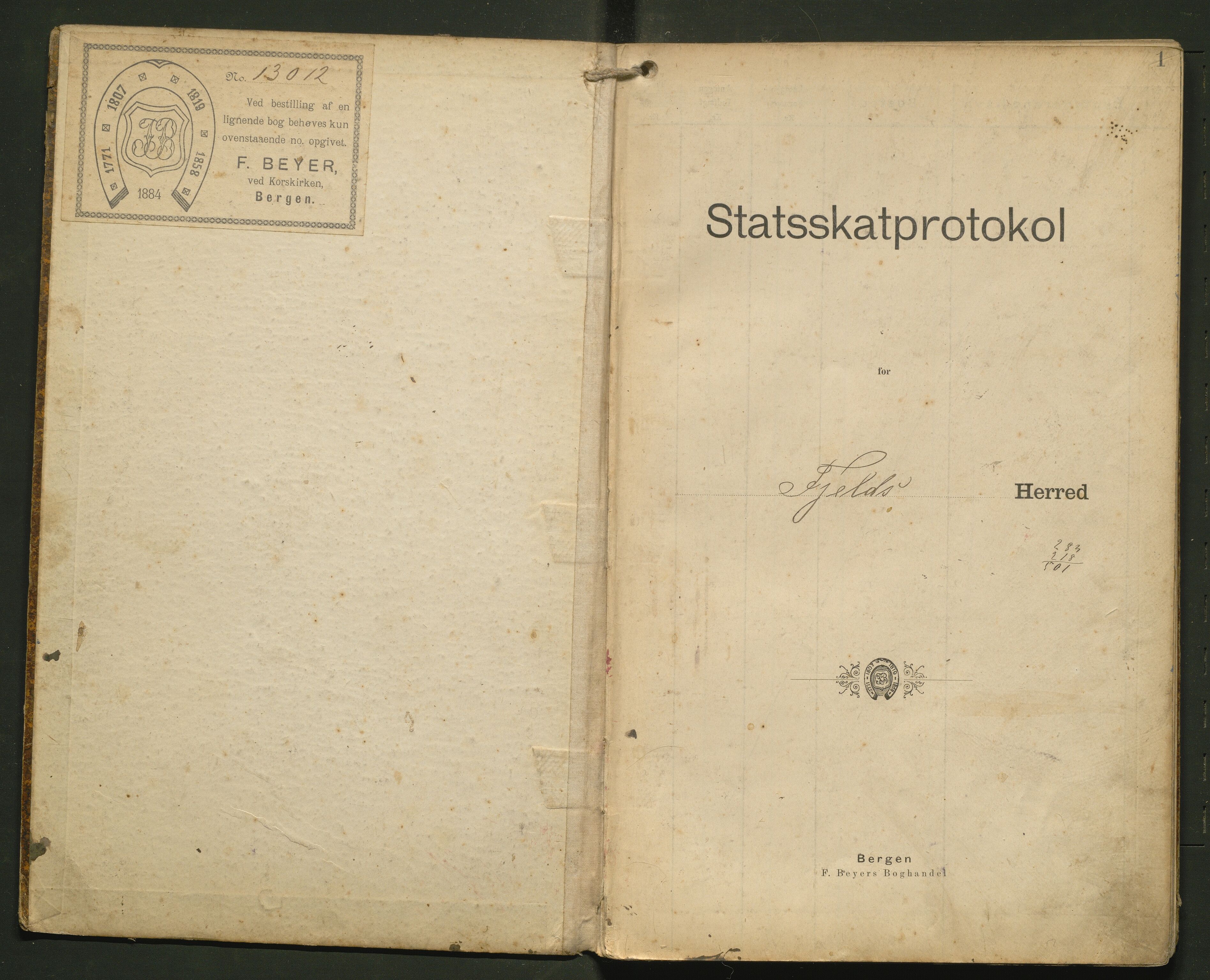 Fjell kommune. Likningsnemnda, IKAH/1246-142/F/Fb/L0001: Likningsprotokoll, 1897-1915