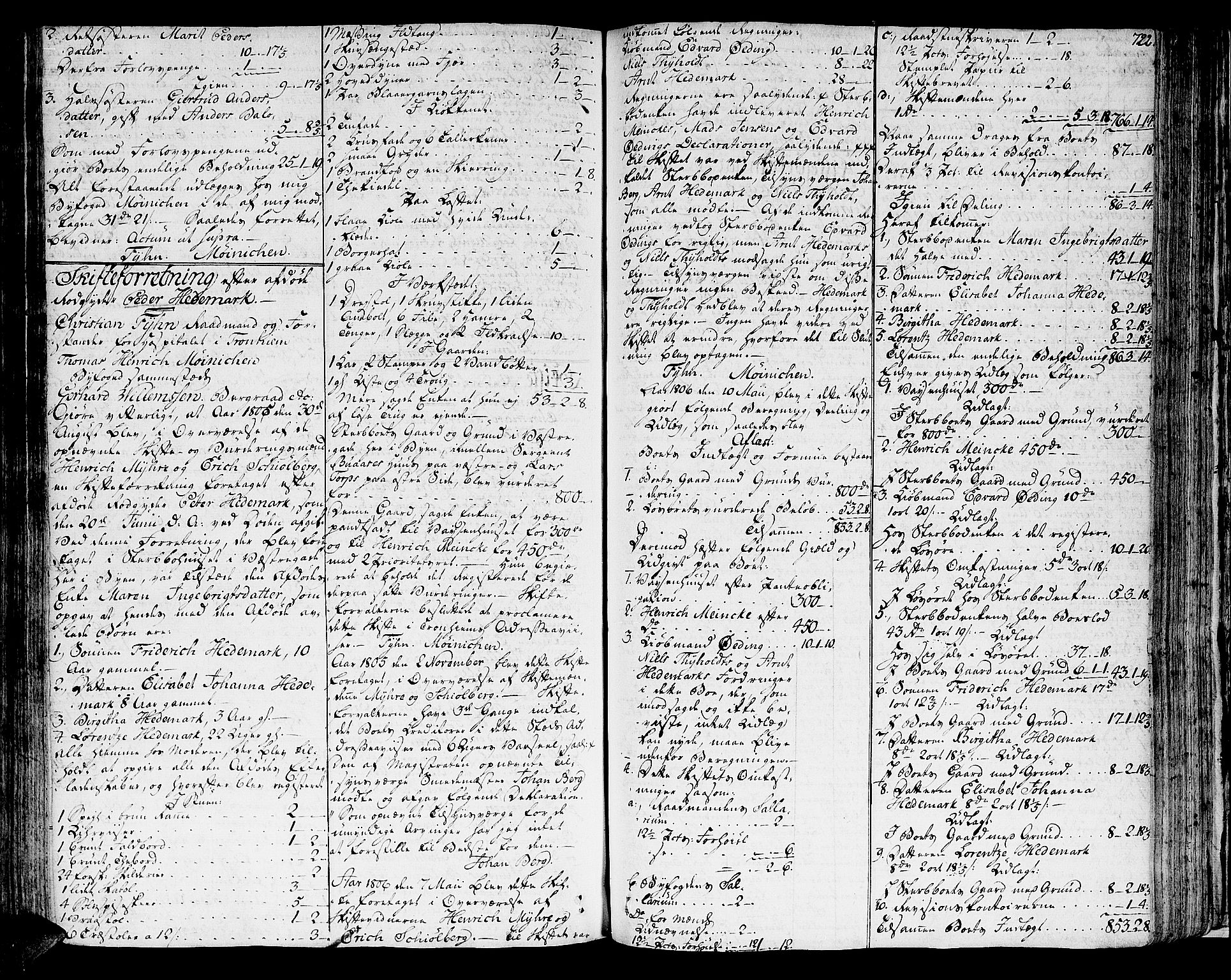 Trondheim byfogd, AV/SAT-A-0003/1/3/3A/L0024: Skifteprotokoll - gml.nr.20b. U, 1794-1810, s. 722