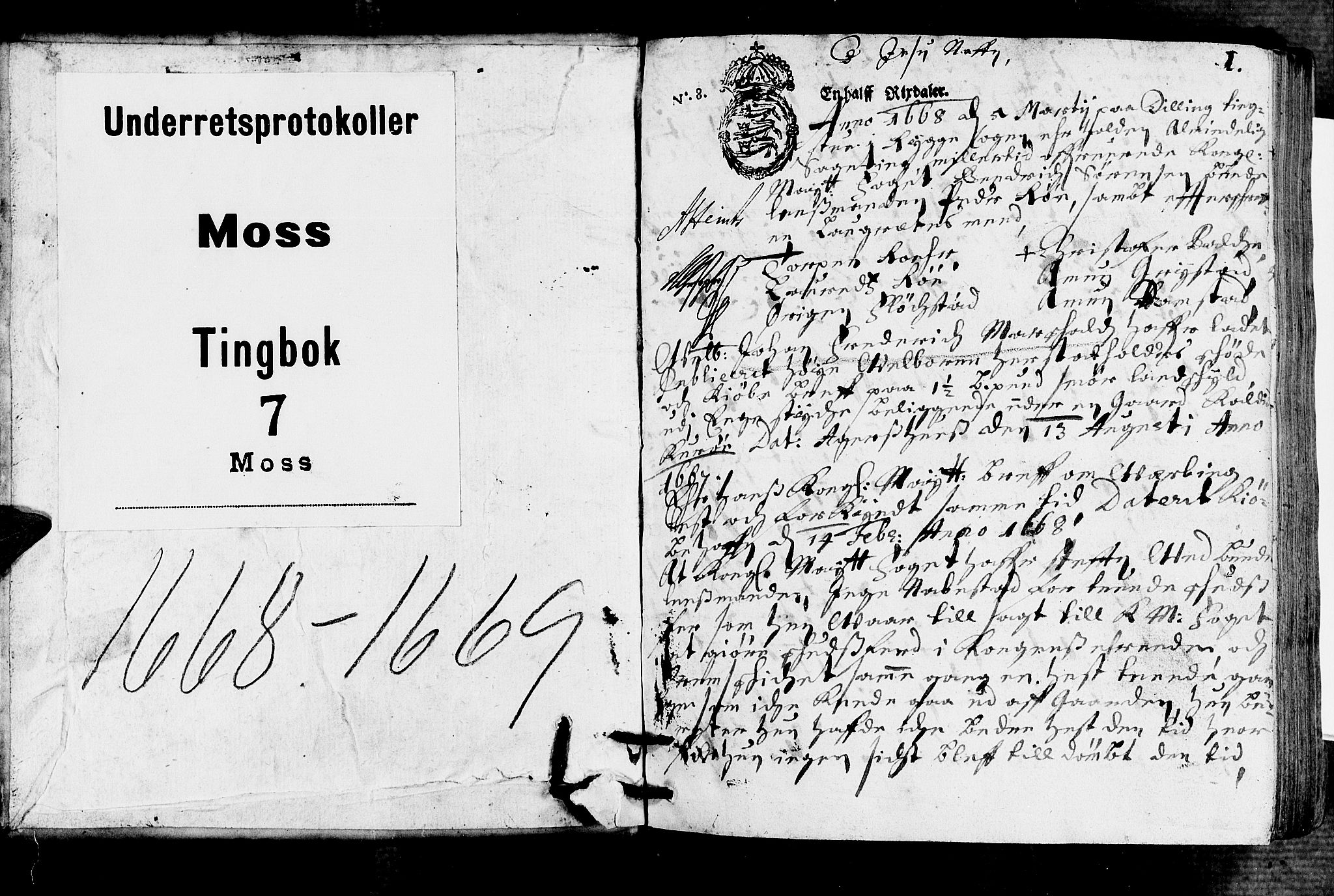 Moss sorenskriveri, SAO/A-10168, 1668-1669, s. 0b-1a