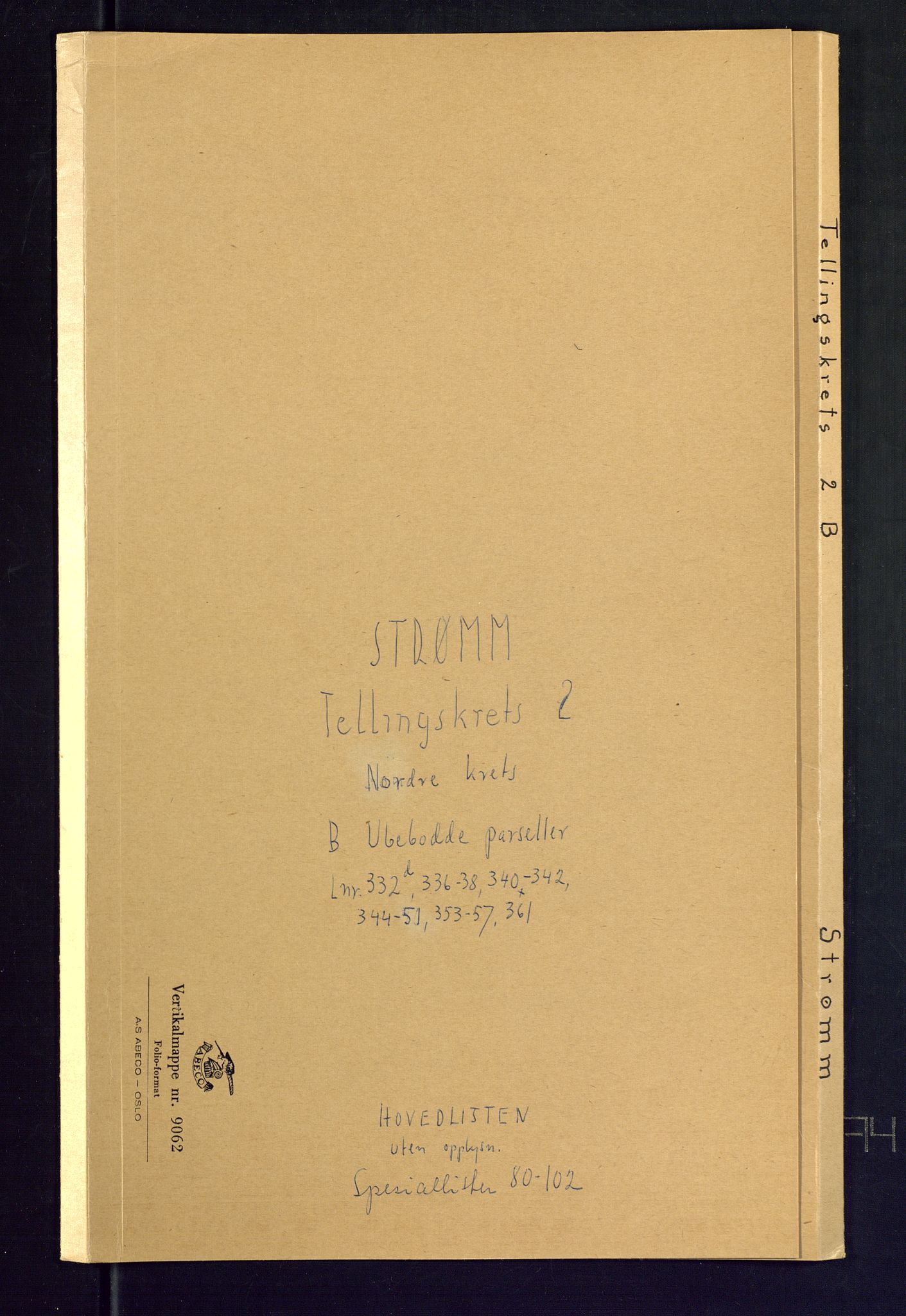 SAKO, Folketelling 1875 for 0711L Strømm prestegjeld, Strømm sokn, 1875, s. 9