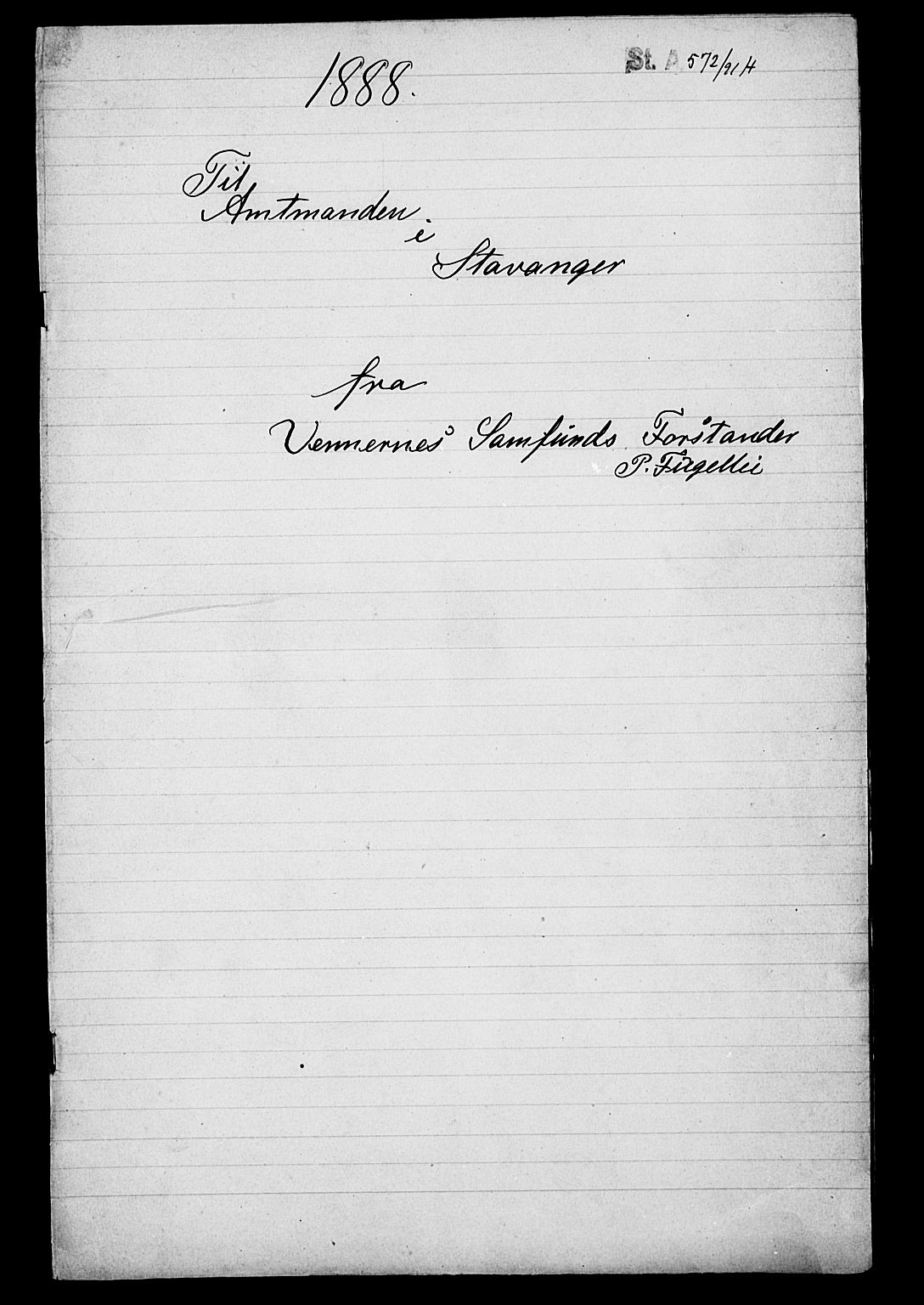 Pa 0160 - Vennenes Samfunn, Stavanger, SAST/A-100269/F: Dissenterprotokoll nr. -, 1870-1898