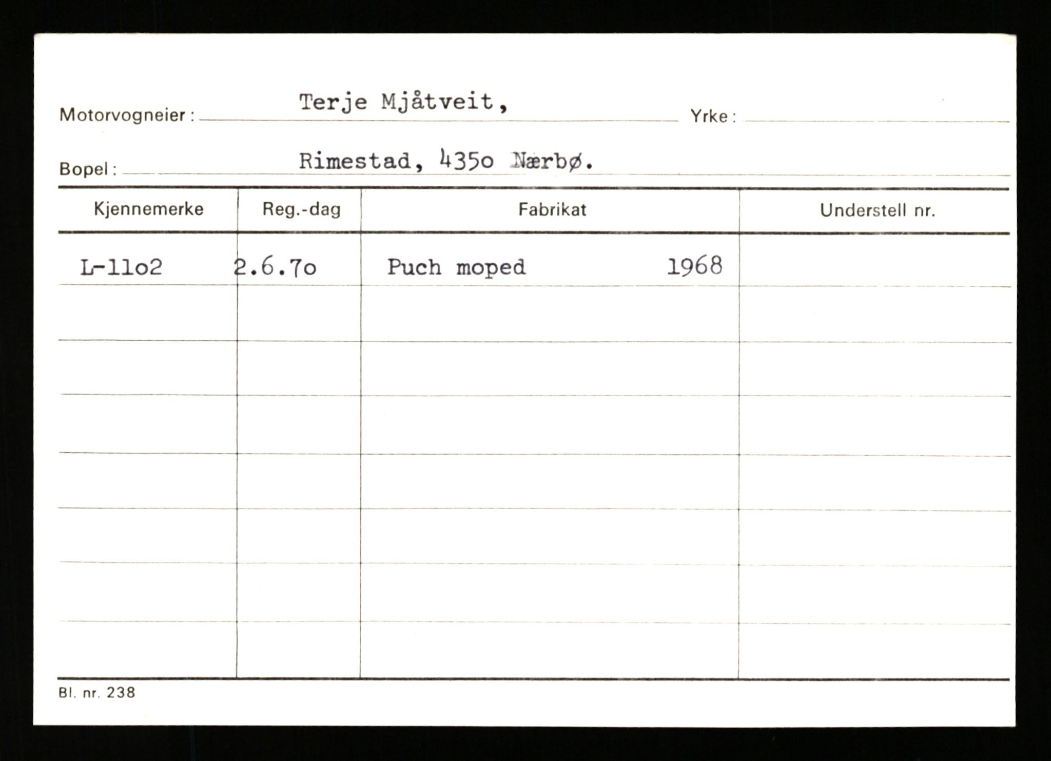 Stavanger trafikkstasjon, AV/SAST-A-101942/0/H/L0025: Meling - Mygland, 1930-1971, s. 1259