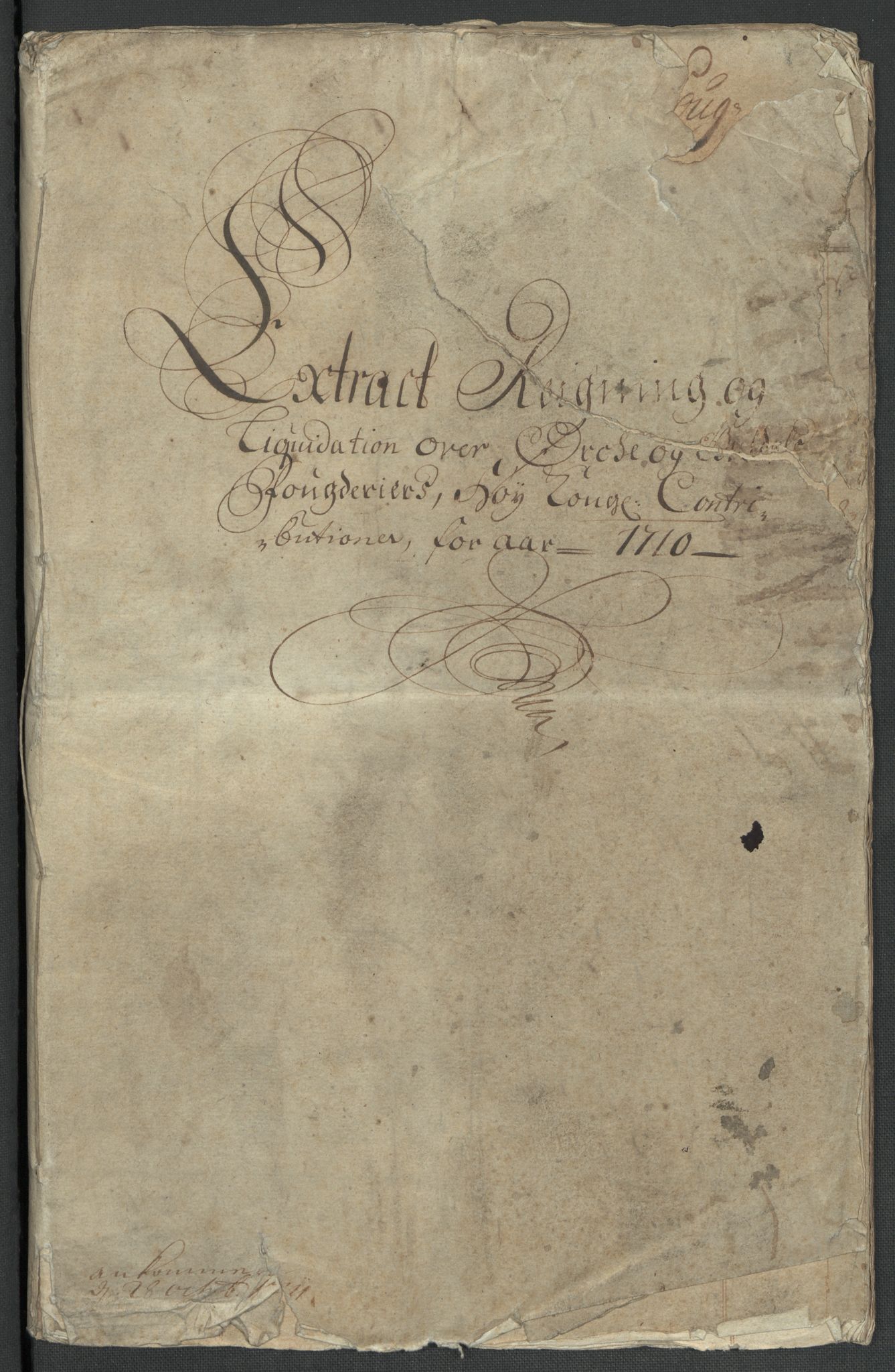 Rentekammeret inntil 1814, Reviderte regnskaper, Fogderegnskap, AV/RA-EA-4092/R60/L3960: Fogderegnskap Orkdal og Gauldal, 1710, s. 4