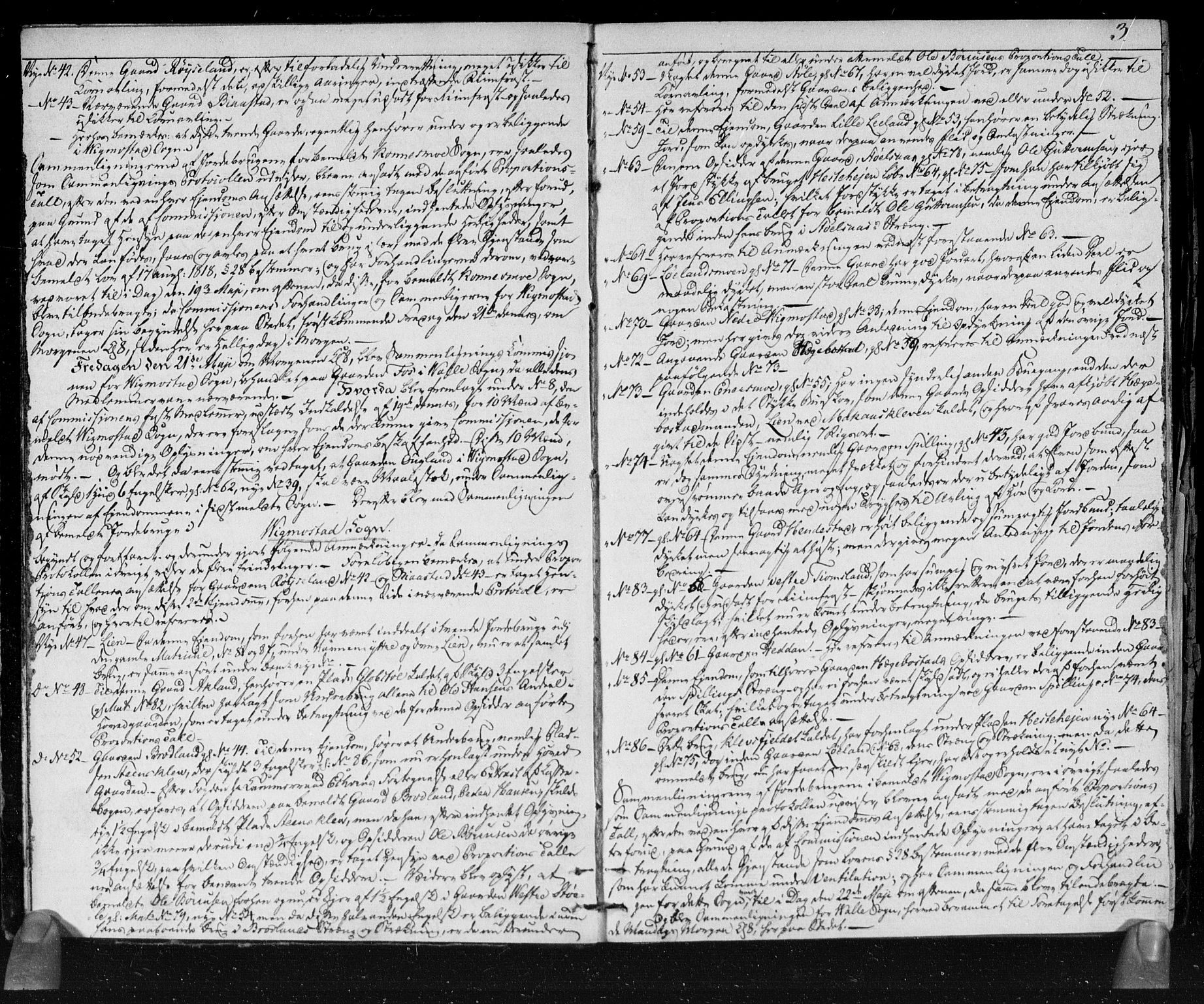 Hovedmatrikkelkommisjonen, AV/RA-S-1529, 1819-1835