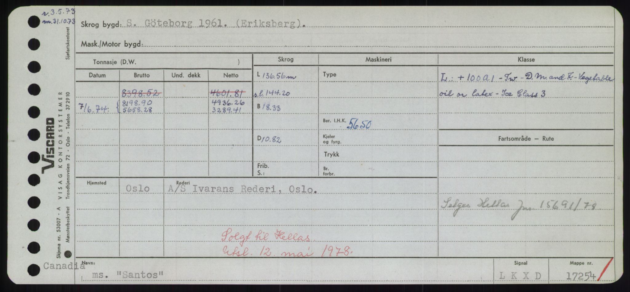 Sjøfartsdirektoratet med forløpere, Skipsmålingen, AV/RA-S-1627/H/Hd/L0032: Fartøy, San-Seve, s. 163