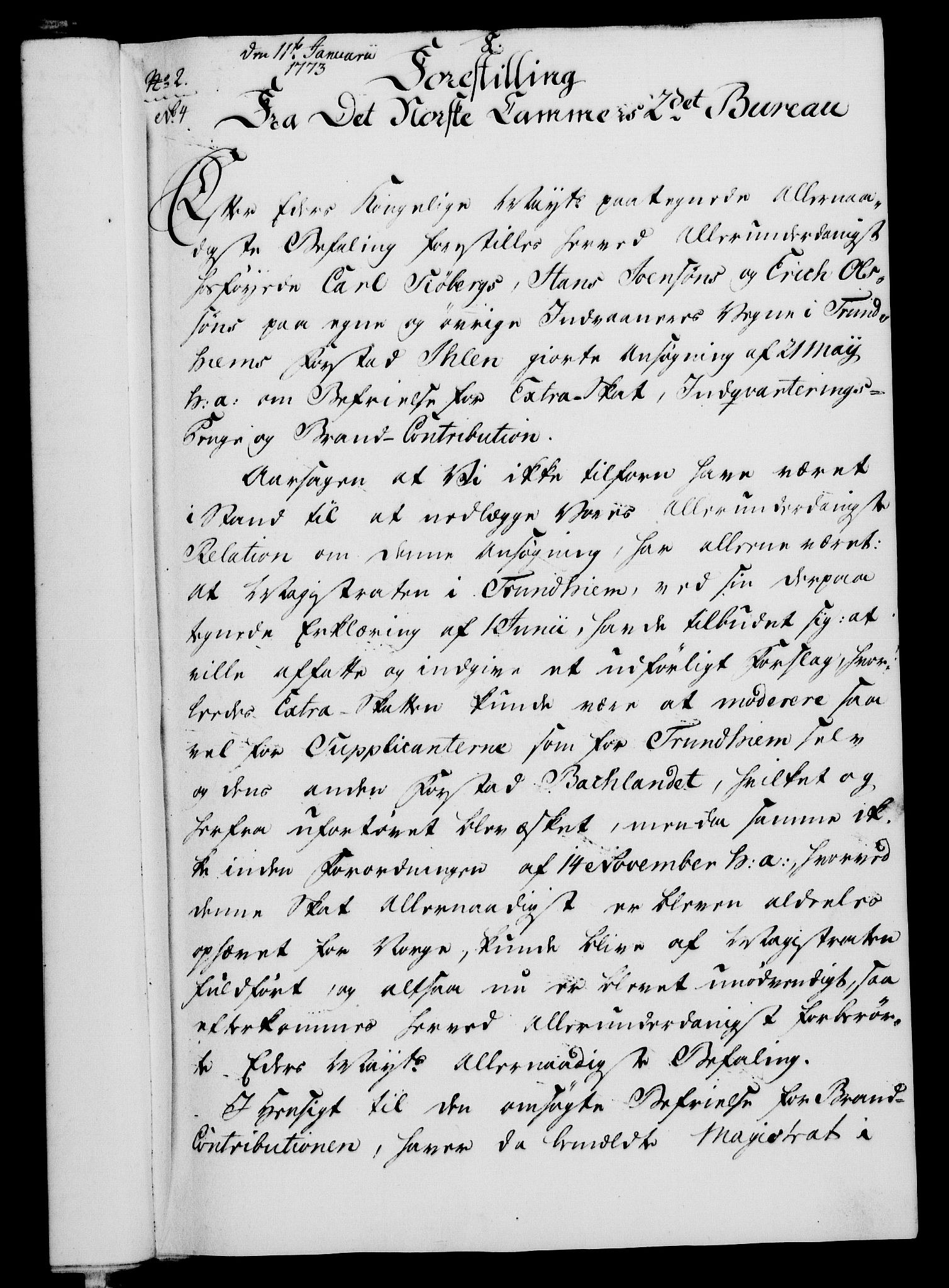 Rentekammeret, Kammerkanselliet, AV/RA-EA-3111/G/Gf/Gfa/L0055: Norsk relasjons- og resolusjonsprotokoll (merket RK 52.55), 1773, s. 32