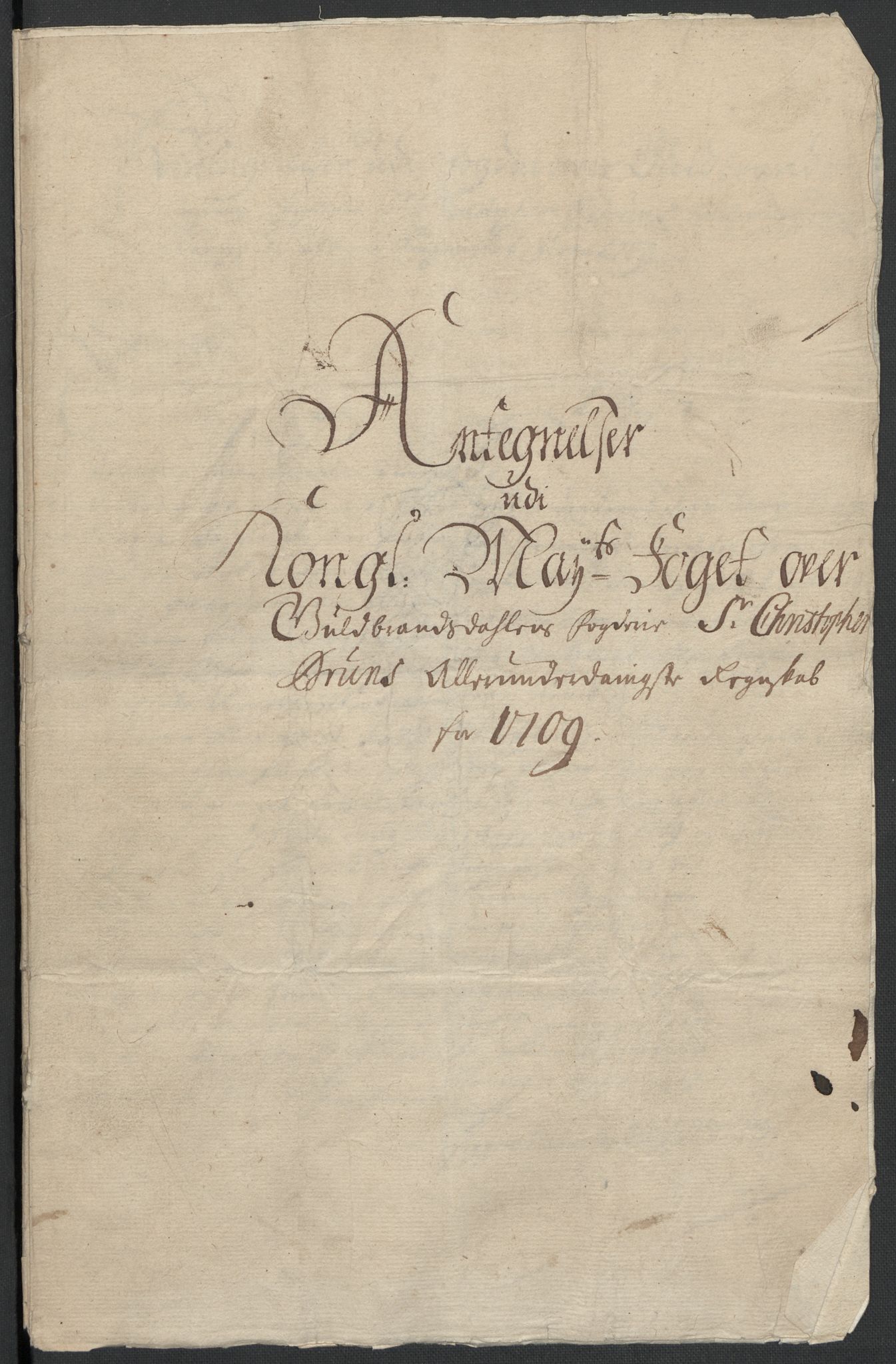 Rentekammeret inntil 1814, Reviderte regnskaper, Fogderegnskap, AV/RA-EA-4092/R17/L1179: Fogderegnskap Gudbrandsdal, 1708-1710, s. 266