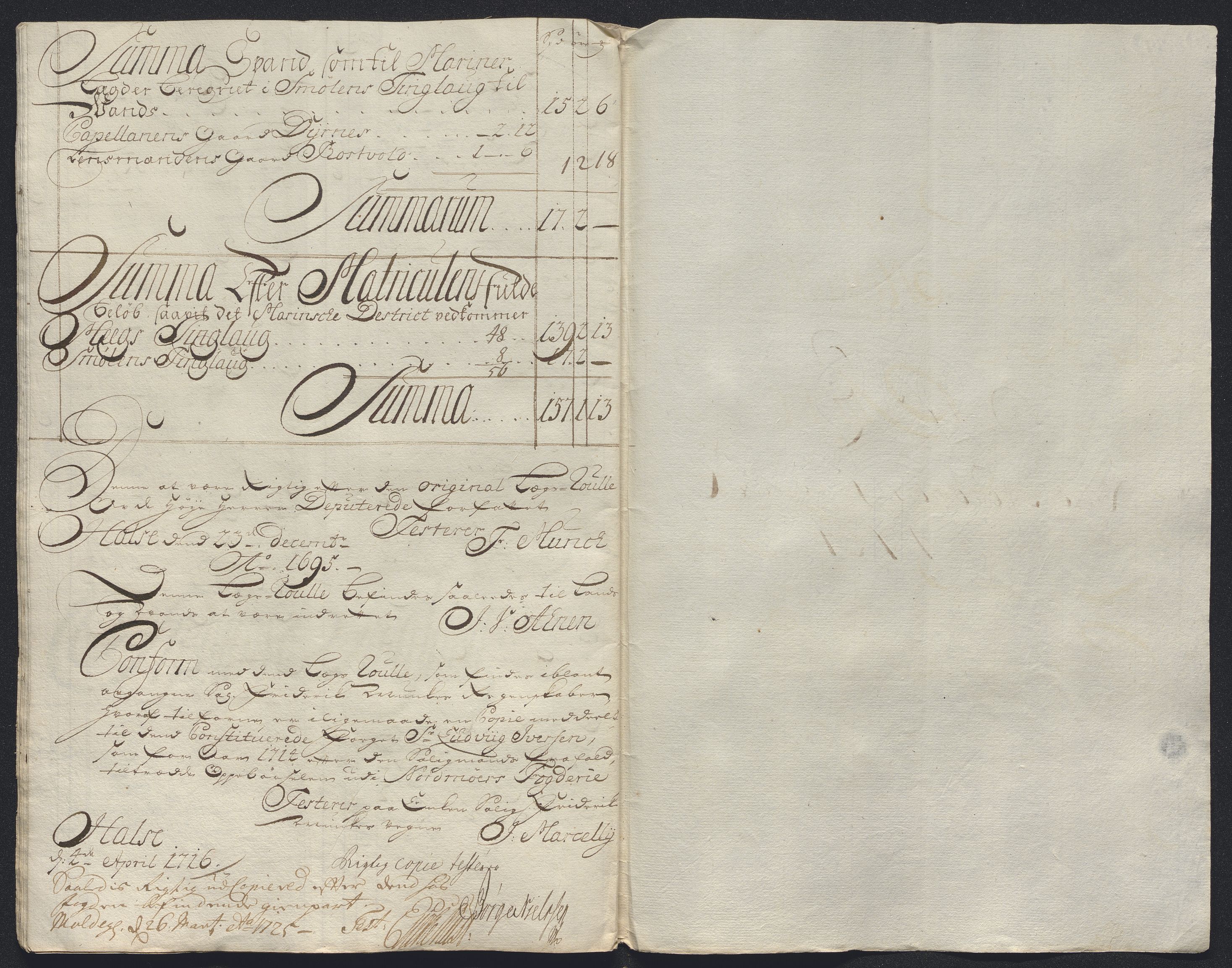 Rentekammeret inntil 1814, Reviderte regnskaper, Fogderegnskap, RA/EA-4092/R56/L3757: Fogderegnskap Nordmøre, 1724, s. 98