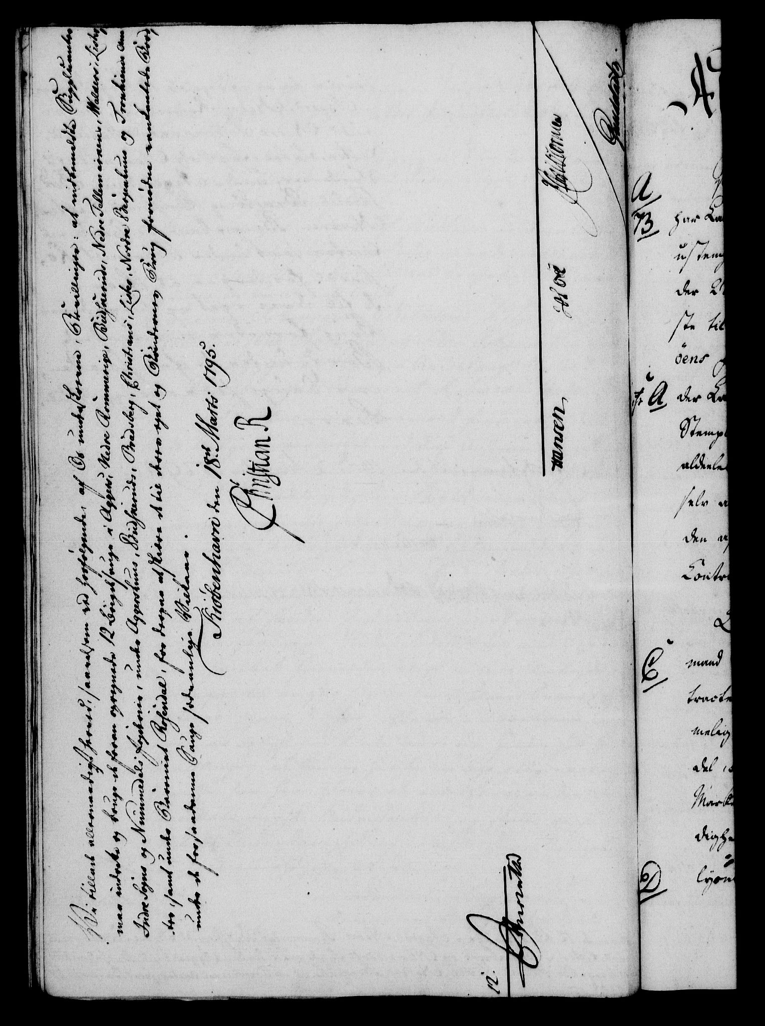 Rentekammeret, Kammerkanselliet, AV/RA-EA-3111/G/Gf/Gfa/L0077: Norsk relasjons- og resolusjonsprotokoll (merket RK 52.77), 1795, s. 137