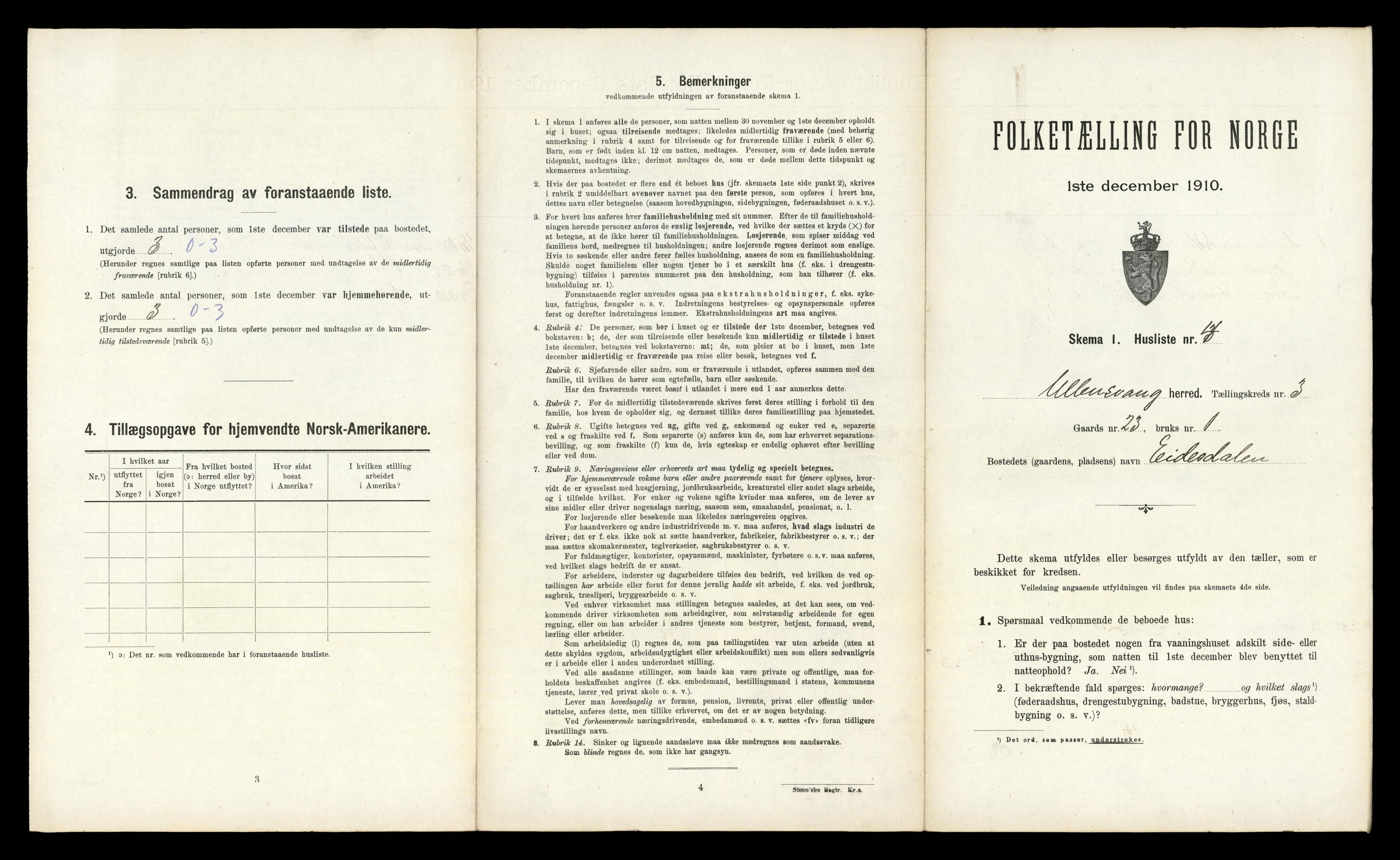 RA, Folketelling 1910 for 1230 Ullensvang herred, 1910, s. 297