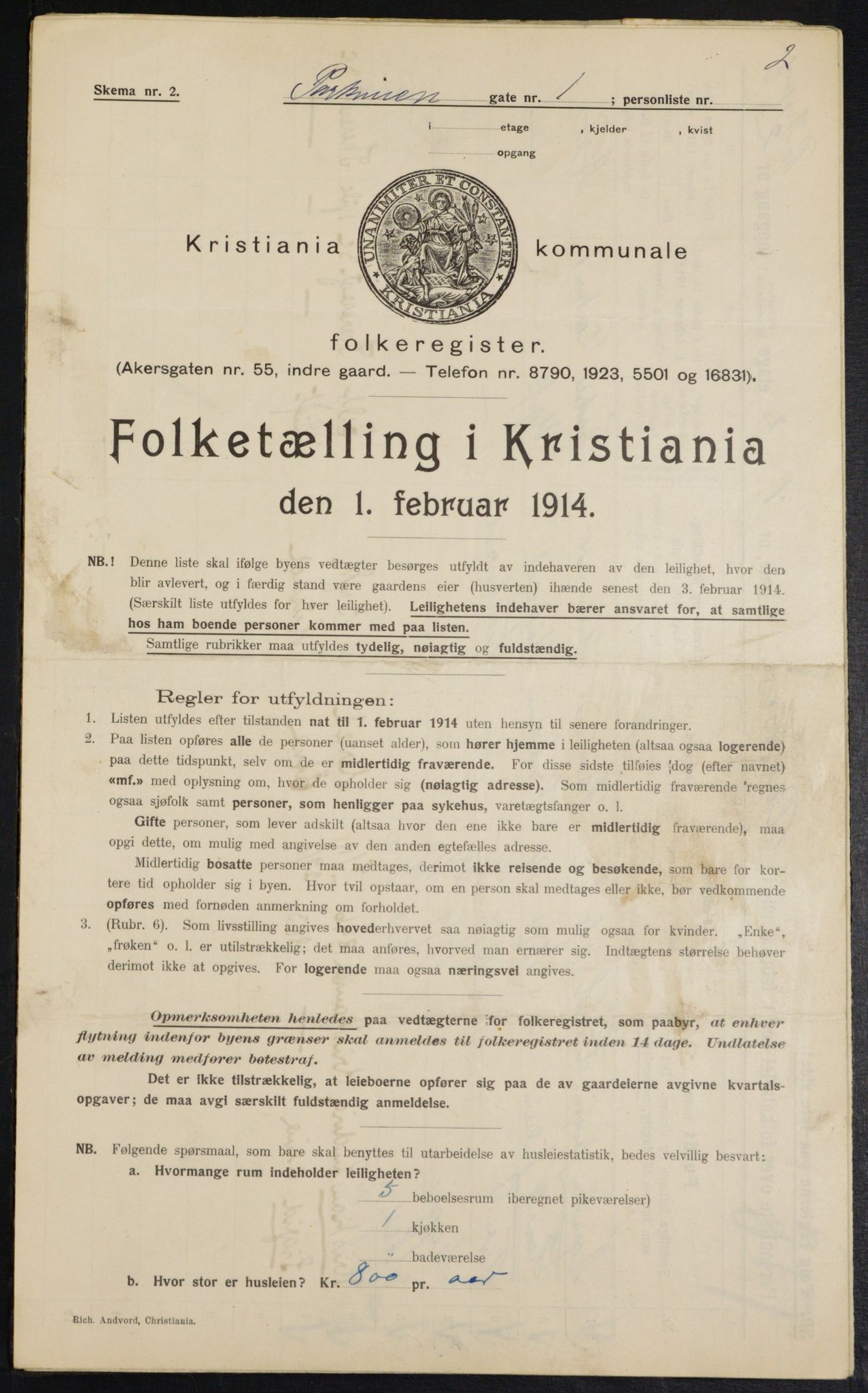 OBA, Kommunal folketelling 1.2.1914 for Kristiania, 1914, s. 77834